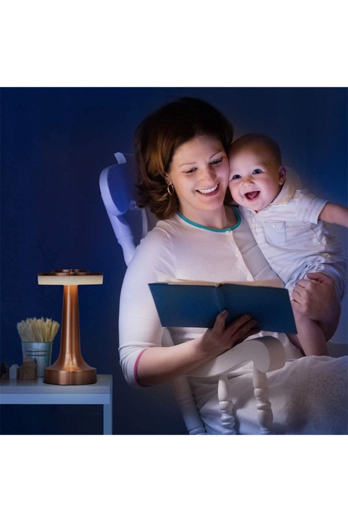 Taimi-Portable LED Table Lamp with Touch Sensor 1000mAh Thin corner Red 4