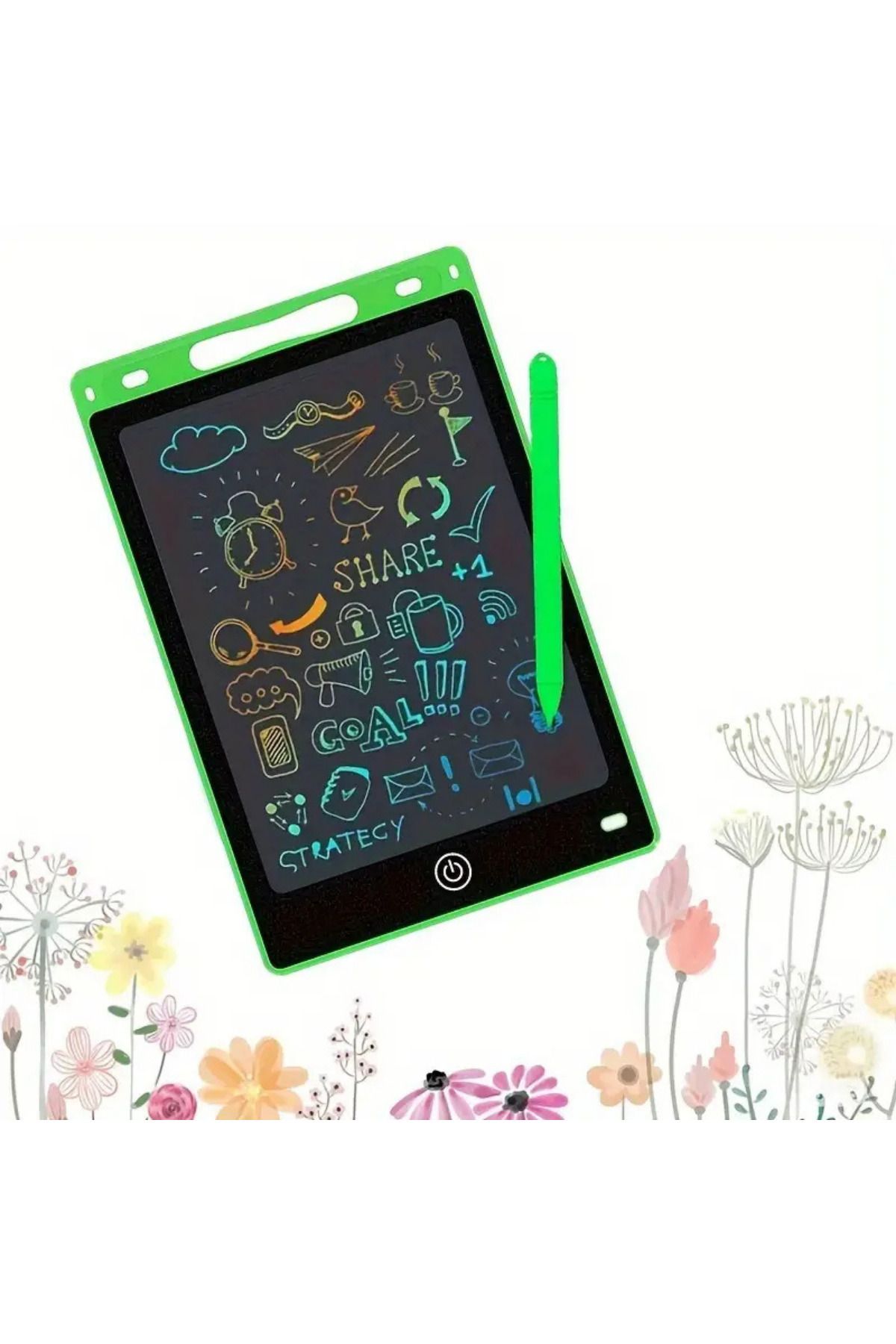 YAKUT 8,5 Inç Writing Silinebilen Lcd Grafik Dijital Kalemli Çizim Tableti (YEŞİL)