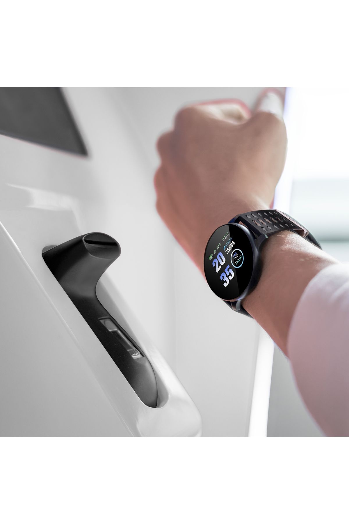 Moodix-We23k18b Smartwatch – Schwarz & Grau, Gesundheits- & Aktivitätstracker 3