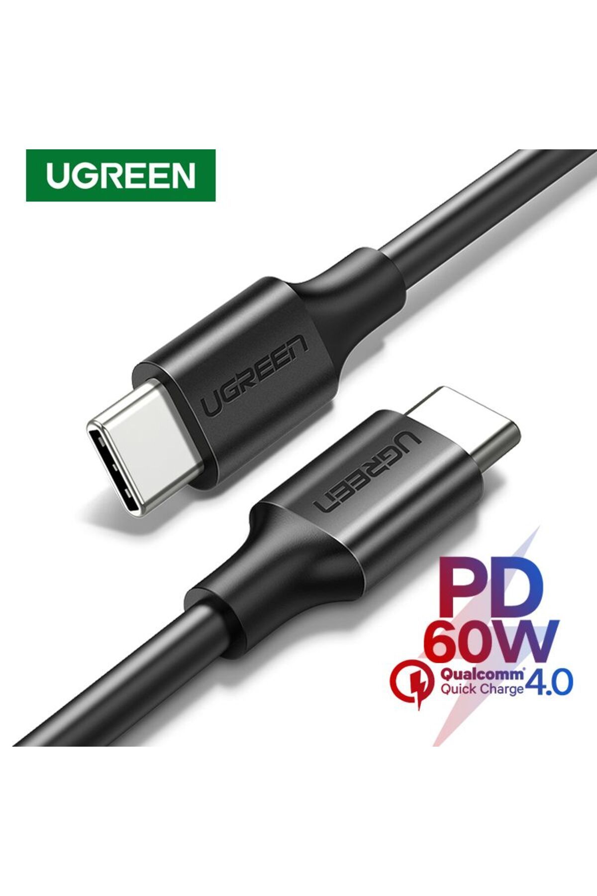 Ugreen-كابل USB-C 2.0 M/M بطول 2 متر - أسود 2