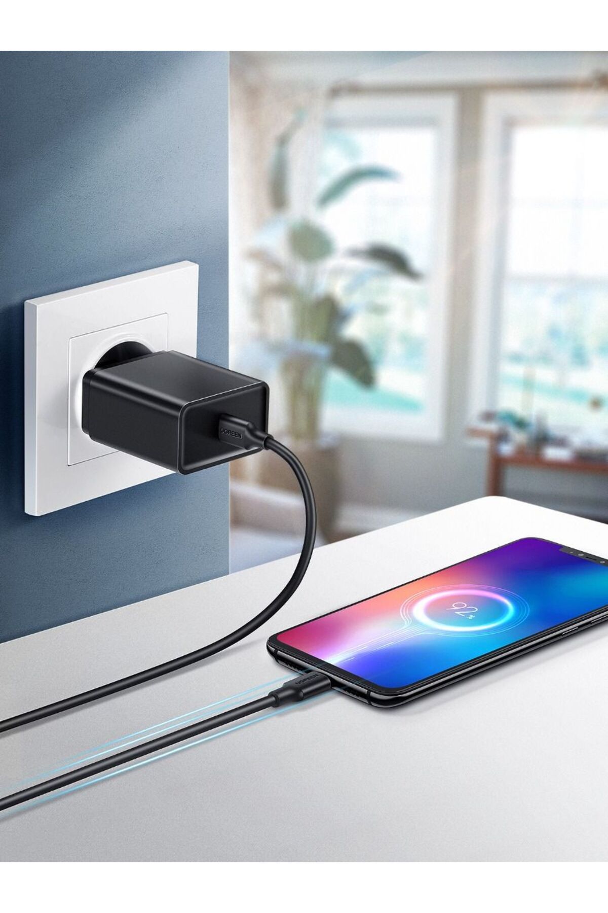 Ugreen-كابل USB-C 2.0 M/M بطول 2 متر - أسود 5