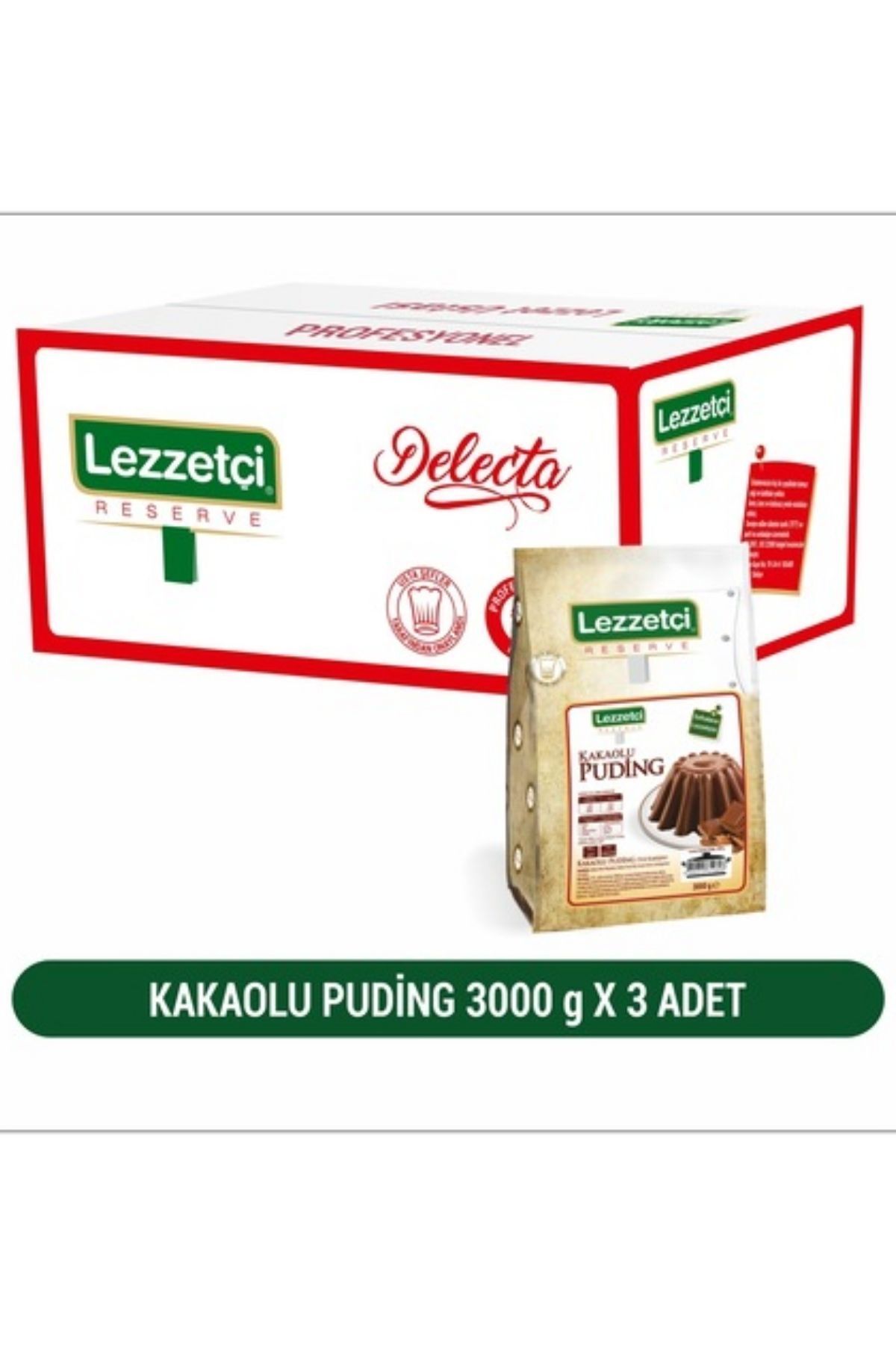 LEZZETÇİ Lezzetçi Kakaolu Puding 3 x 3 KG