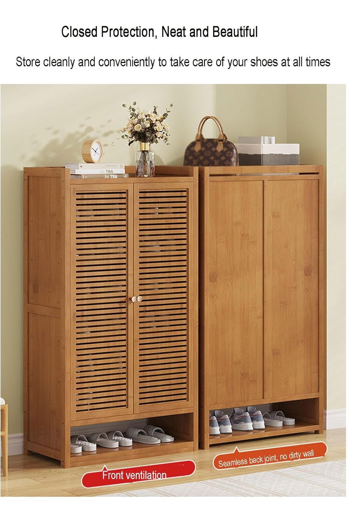 DubaiGallery-7 Layer large-Capacity Dustproof Shoe Cabinet for Organized Storage L 59 cm, H 95 cm, W/D 32 cm 2