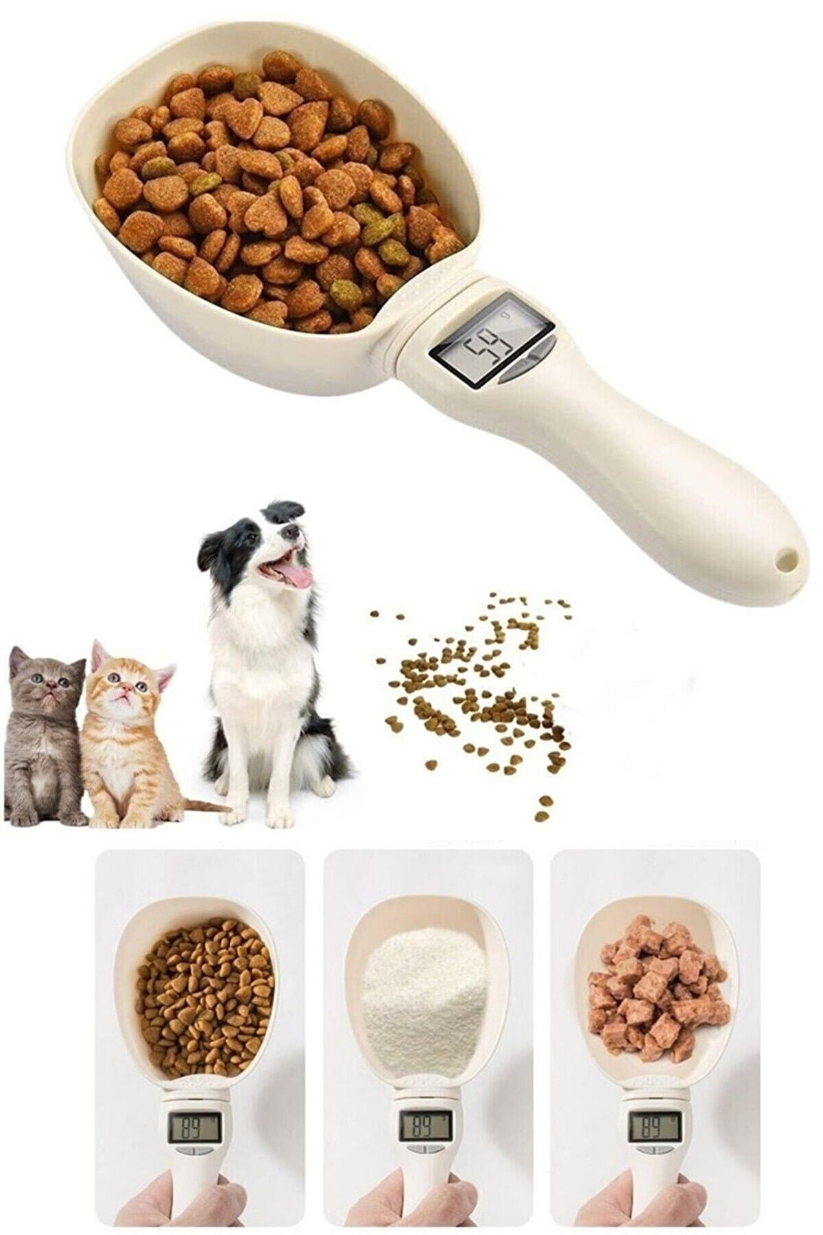 Vendortuning Kedi Köpek Mama Ölçüm Kaşığı Tartısı, Kedi Besleme Ölçüm Kaşığı Hayvan Mama Ölçü Terazisi fotoğrafı 2 (önizleme)