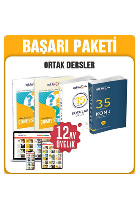 Açıklise TV Açık Lise Ortak Dersler Başarı Paketi ( 4 Kitap 1 Yıllık Video Eğ...