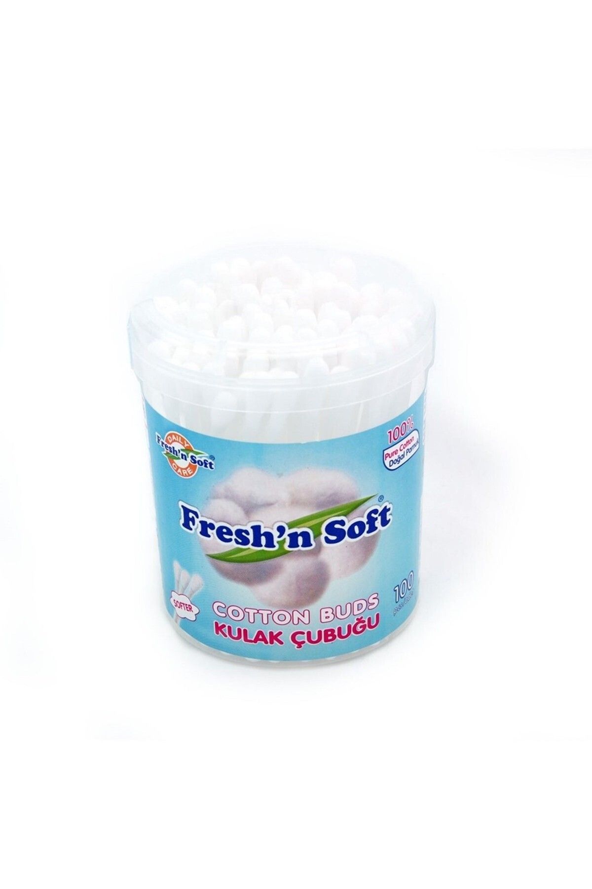 FRESHNSOFT Kulak Çubuğu Standart 100 lü Silindir