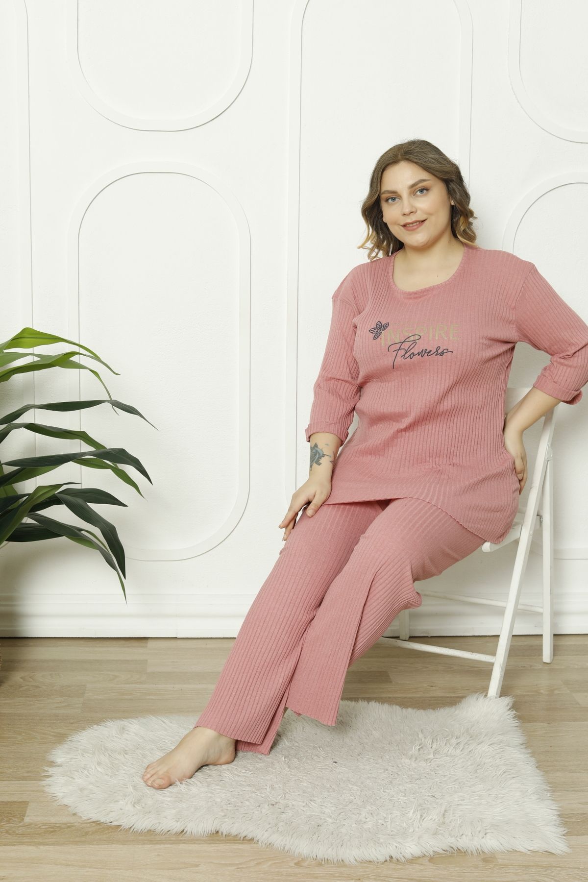 FAMES PİJAMA-PLUS SIZE SEASONAL PAJAMAS SET 6