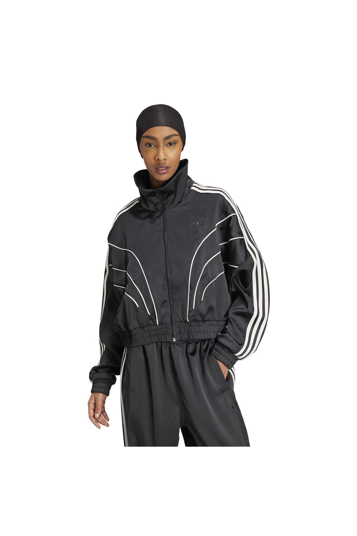 adidas-Women's Black Jacket Iw5678 2