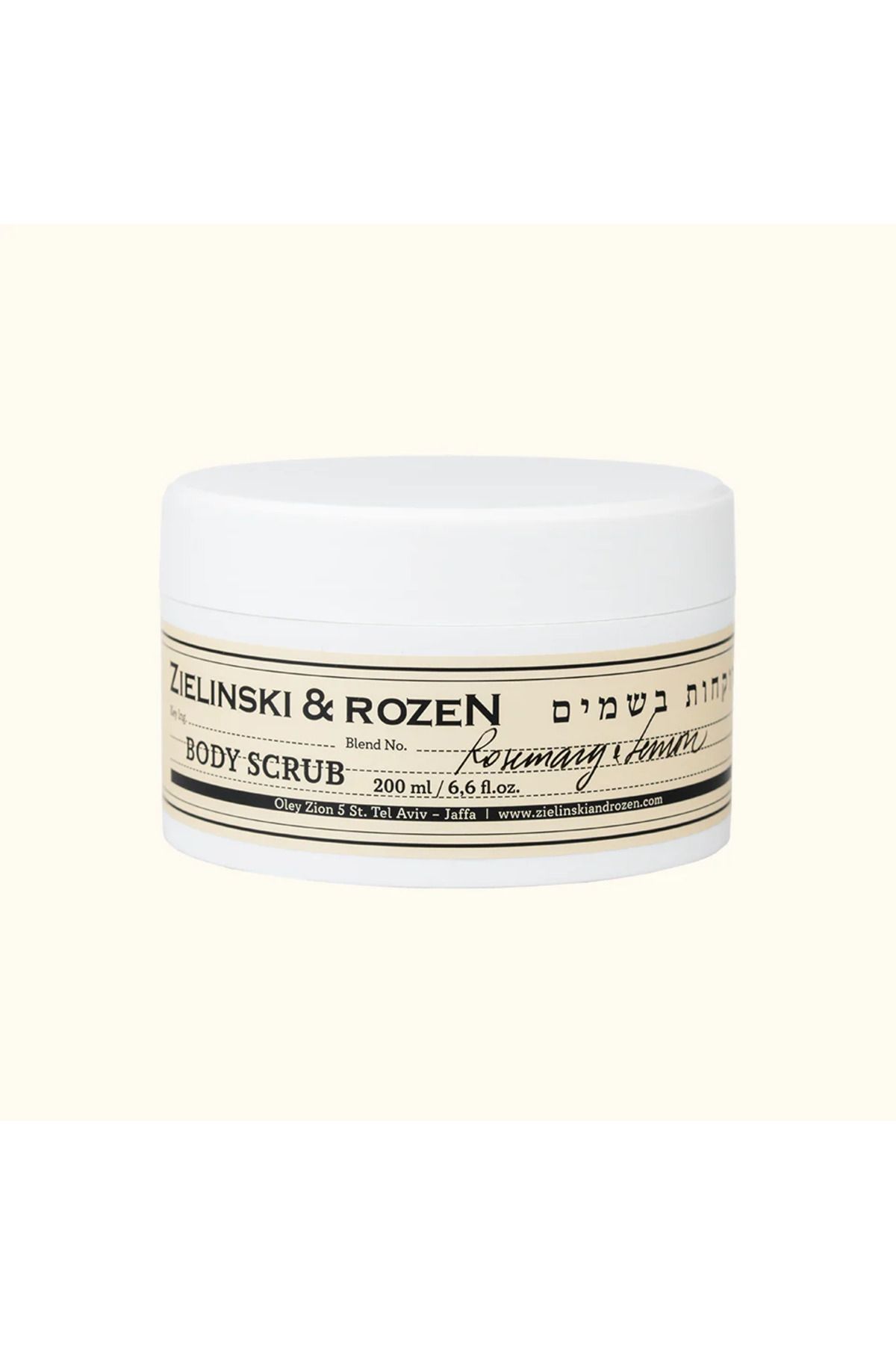 Zielinski & Rozen Zelinski&Rozen-Body Scrub 200Ml Rosemary&Lemon