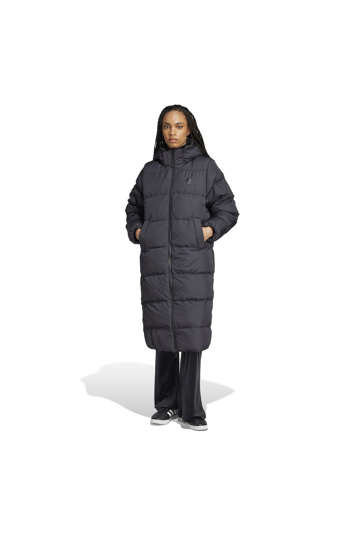 adidas-Regen Long down Women's Black Coat Iw8371 1