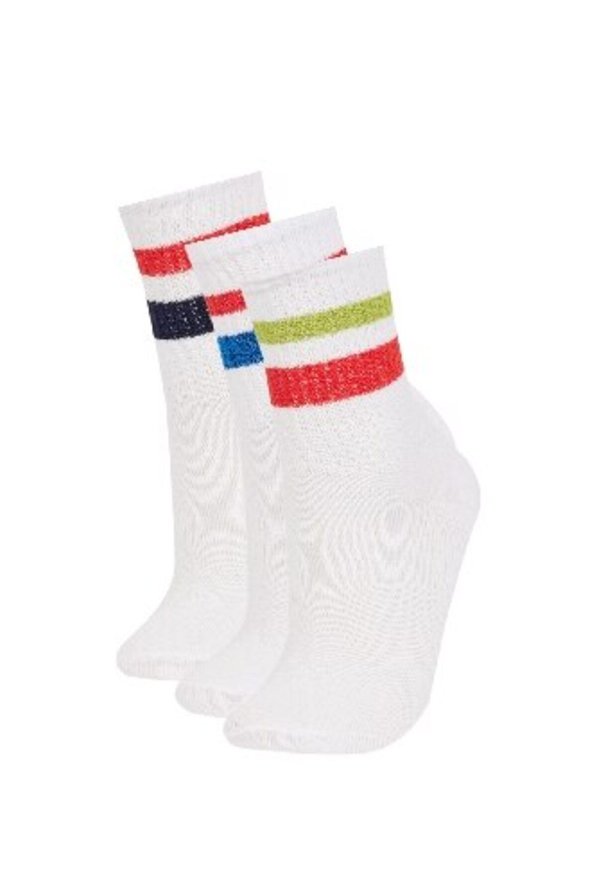 DeFacto-Boy's 3-Piece Cotton Long Socks D8122A8Ns 1