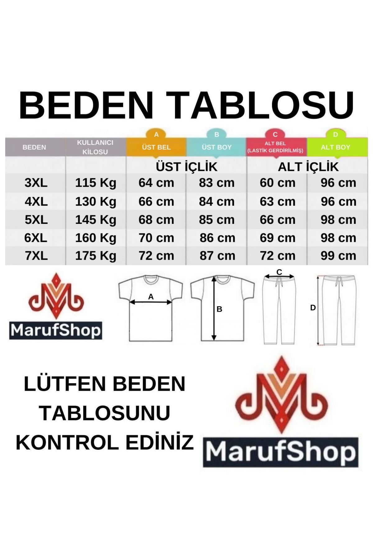 marufshop Erkek Büyük Beden Battal Boy 115 - 175 Kilo Arası İçin Uygun Redzone Alt Üst Takım Termal İçlik görsel 6