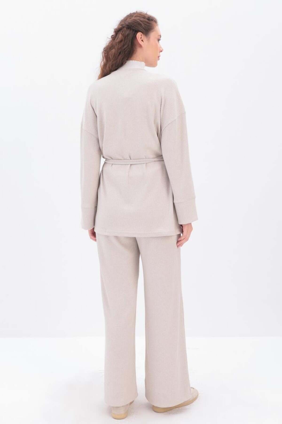 ALLDAY-Costum pantalon bej-dublu 4