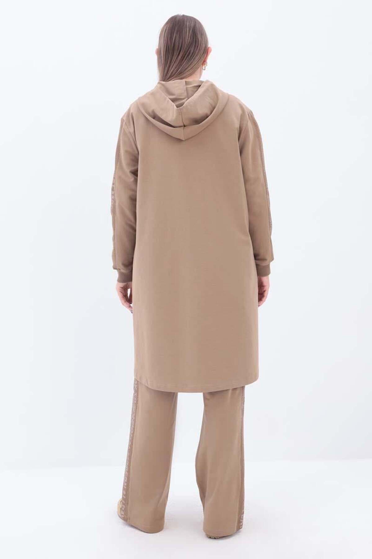 ALLDAY-Σετ αθλητικής φόρμας με εμπριμέ Mink Mesh Plus Size 4