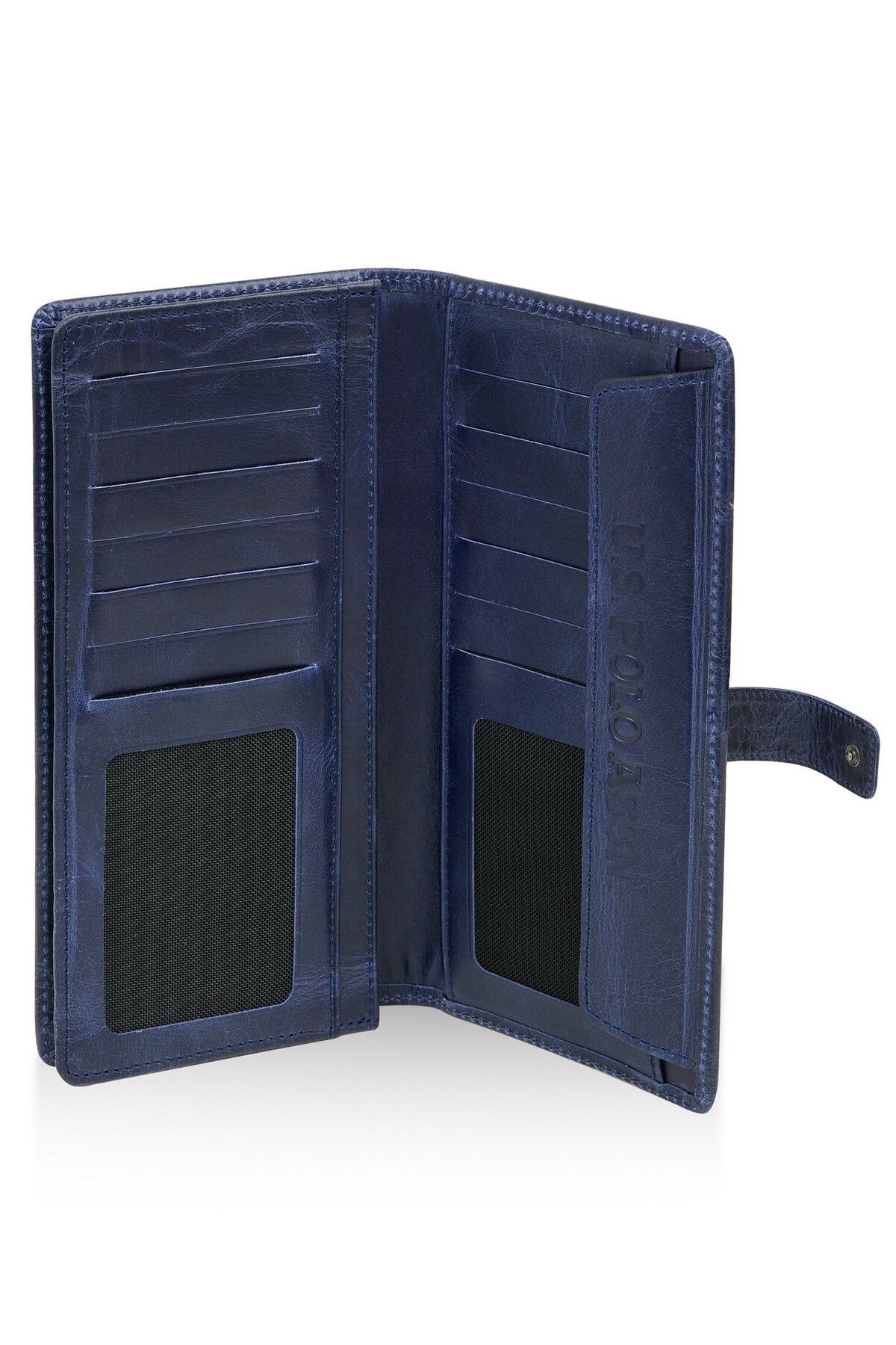 U.S. Polo Assn.-U.S. Polo Assn. 23717-23718 Dark Blue - Genuine Leather Phone Handheld Portfolio and Wallet Card Holder 3