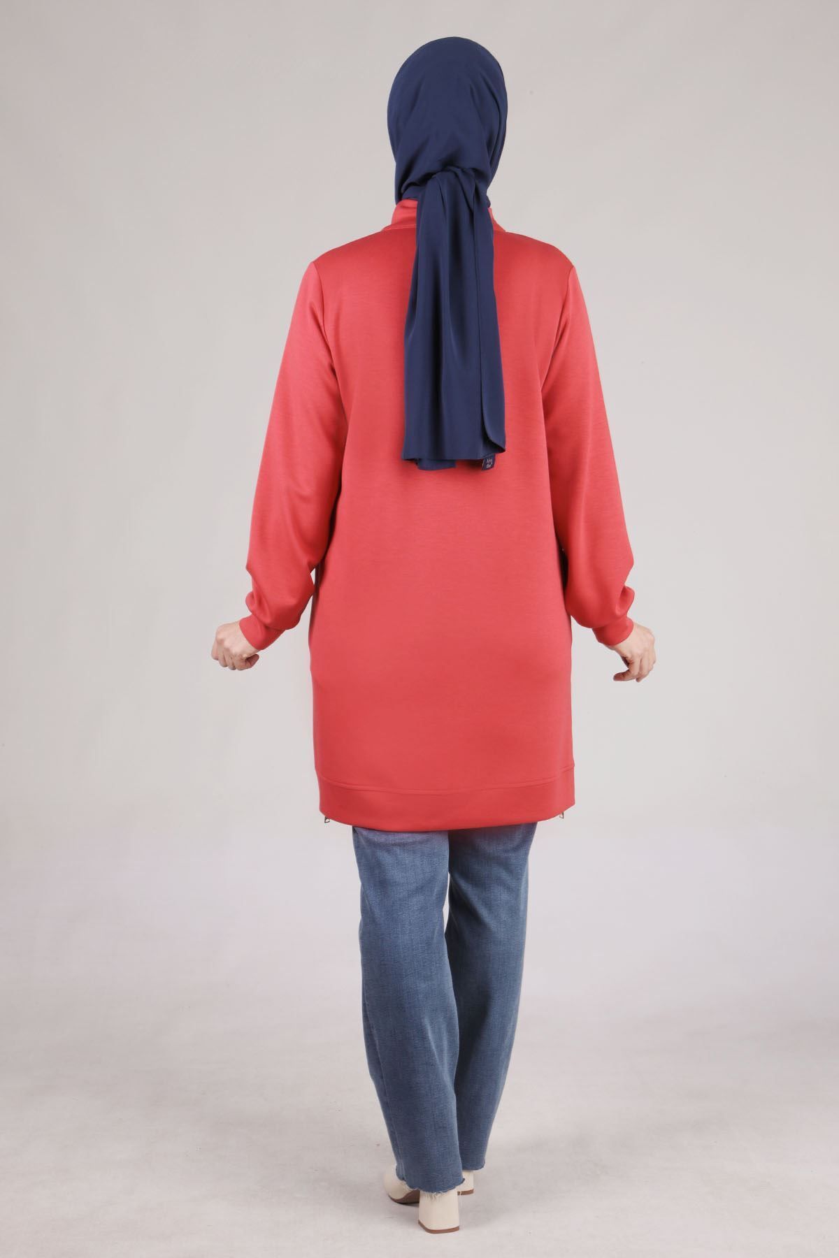 Veka-Mercan Plus Size Hijab Tunic - Snap Detail 2052 4