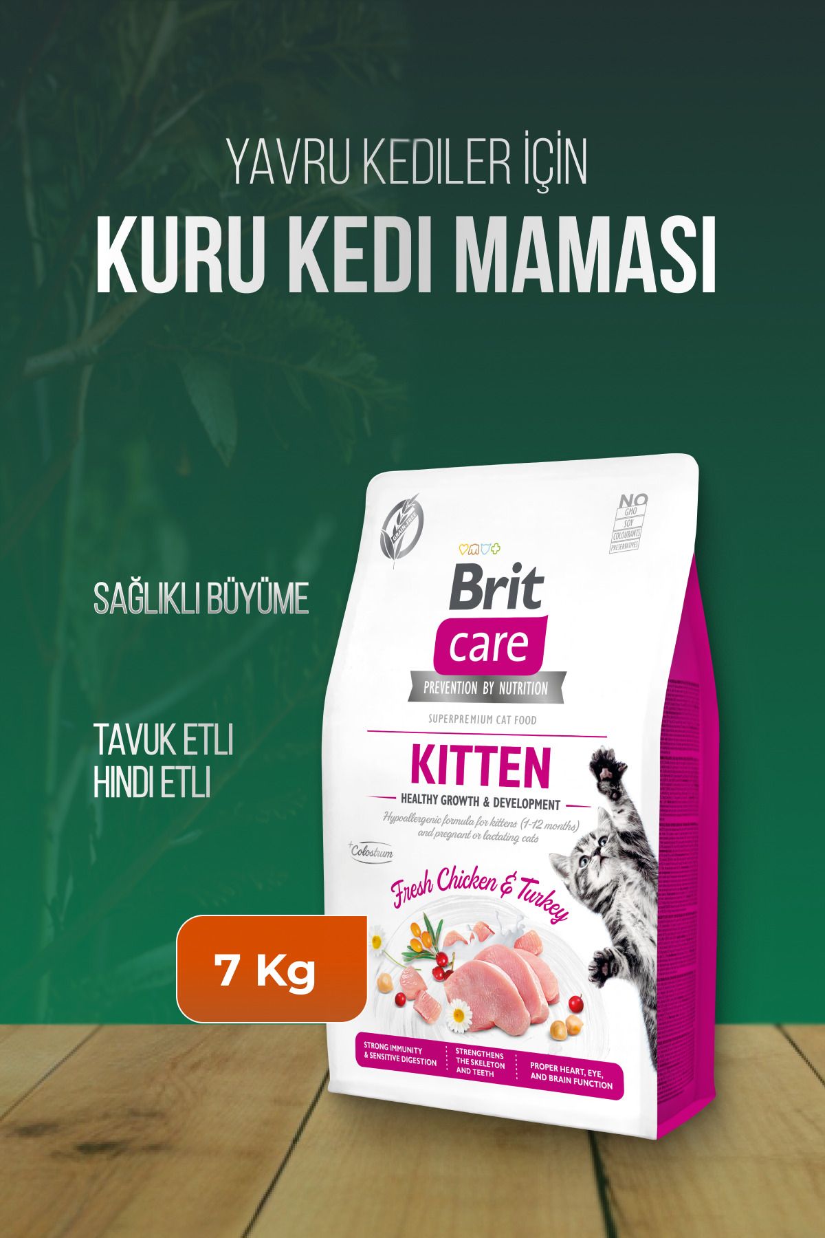 Brit Care Kitten Tavuklu Ve Hindili Yavru Kedi Maması 7 Kg