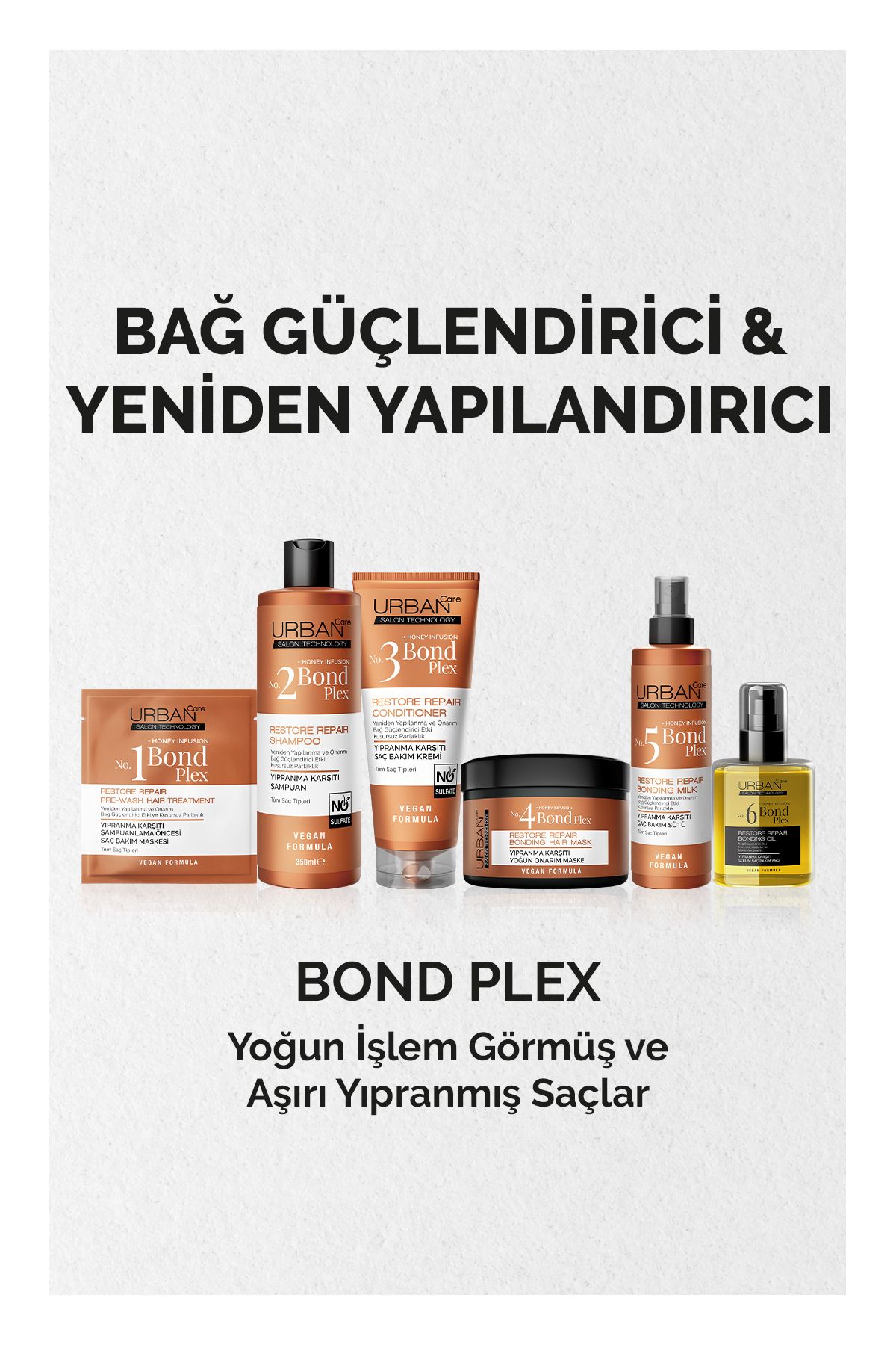 Urban Care No.6 Bond Plex Restore Repair Yıpranma Karşıtı Serum Saç Bakım Yağı 100 ml-veganbonding Oil-5