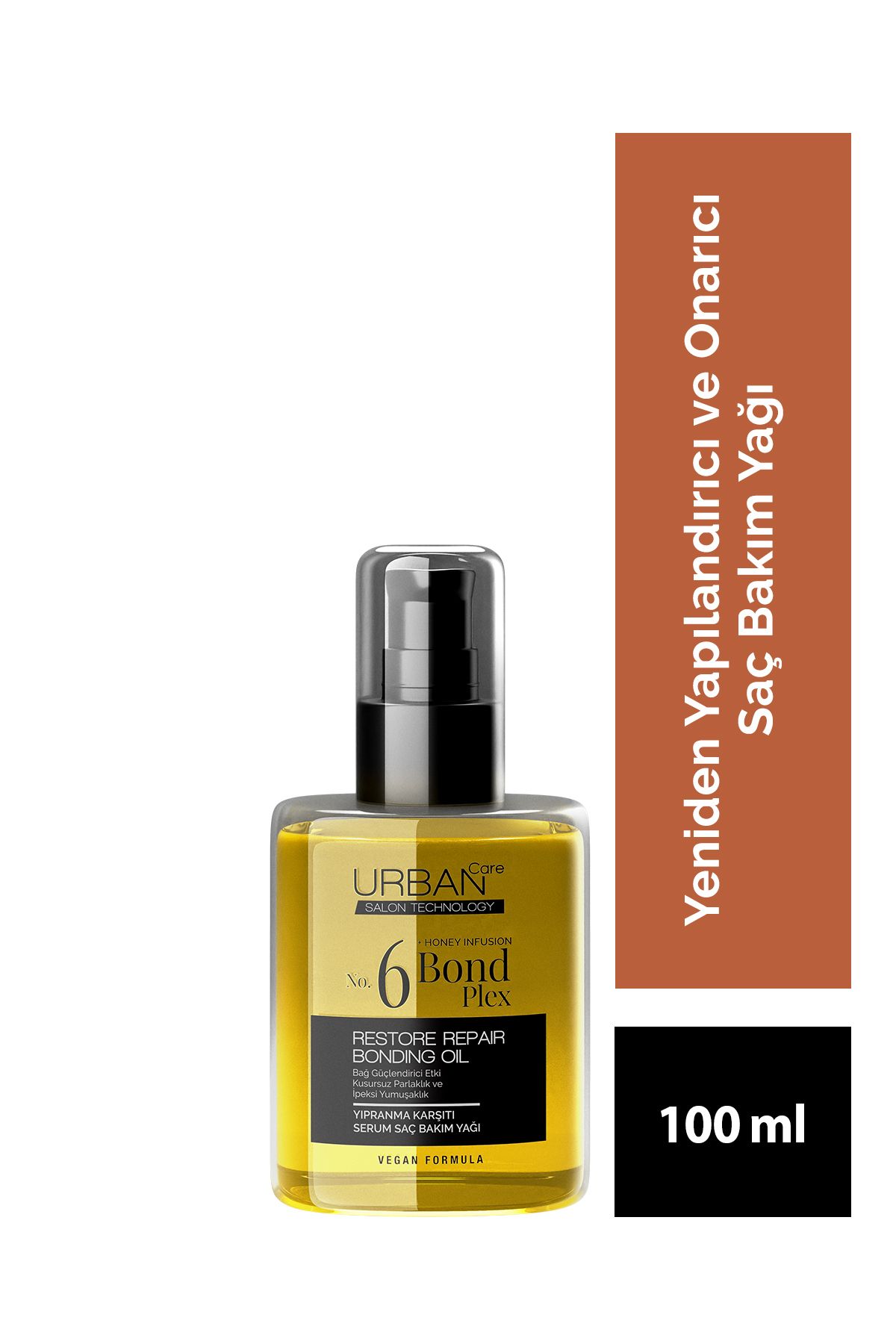 Urban Care No.6 Bond Plex Restore Repair Yıpranma Karşıtı Serum Saç Bakım Yağı 100 ml-veganbonding Oil