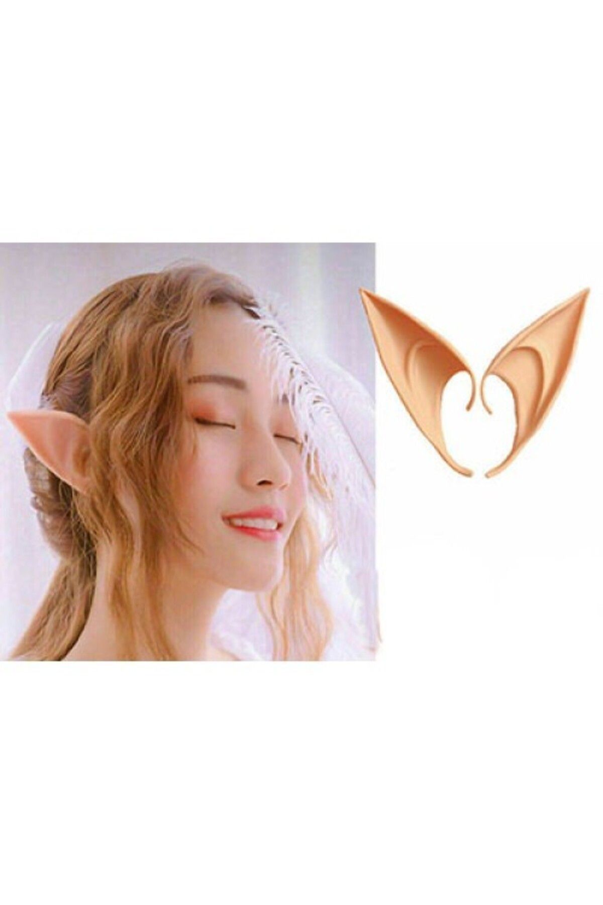 hunner-1 Pair of Latex Elf Ears Made of Soft Material 3