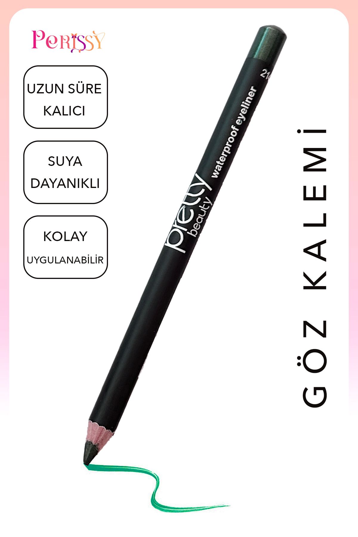 Perissy Suya Dayanıklı Göz Kalemi Waterproof Eyeliner