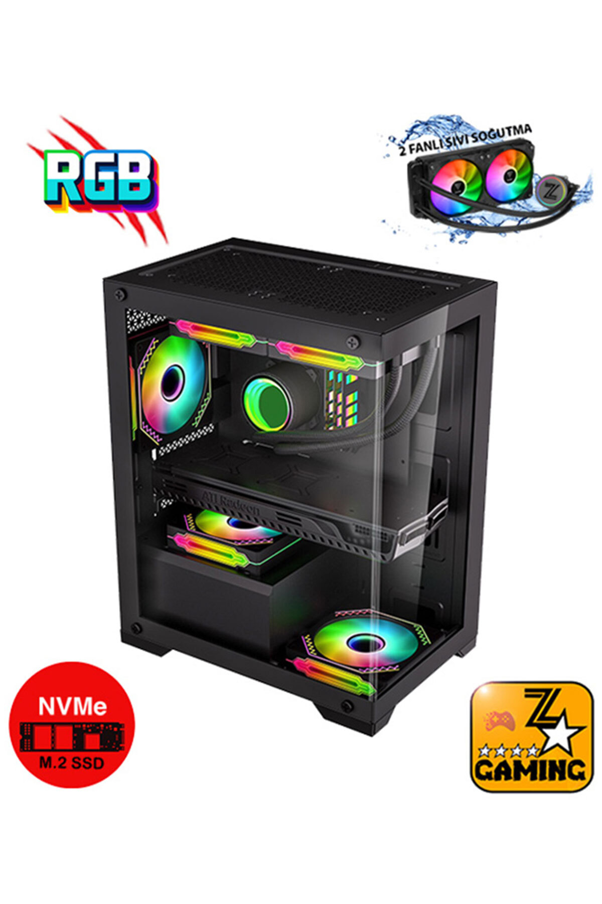 Zeiron Scorpion X1 Ryzen 7 5700X 16GB DDR4 RAM 512GB NVMe M.2 SSD