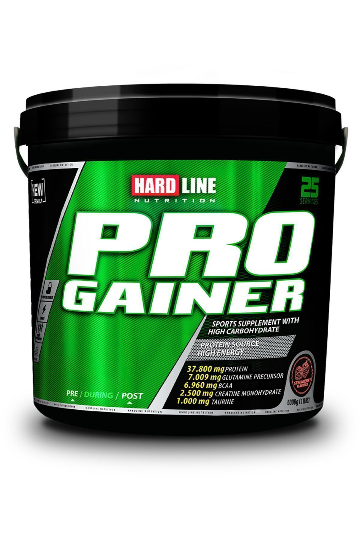 Hardline Progainer Çilekli Çilek 5000 gr Gainer Karbonhidrat-2