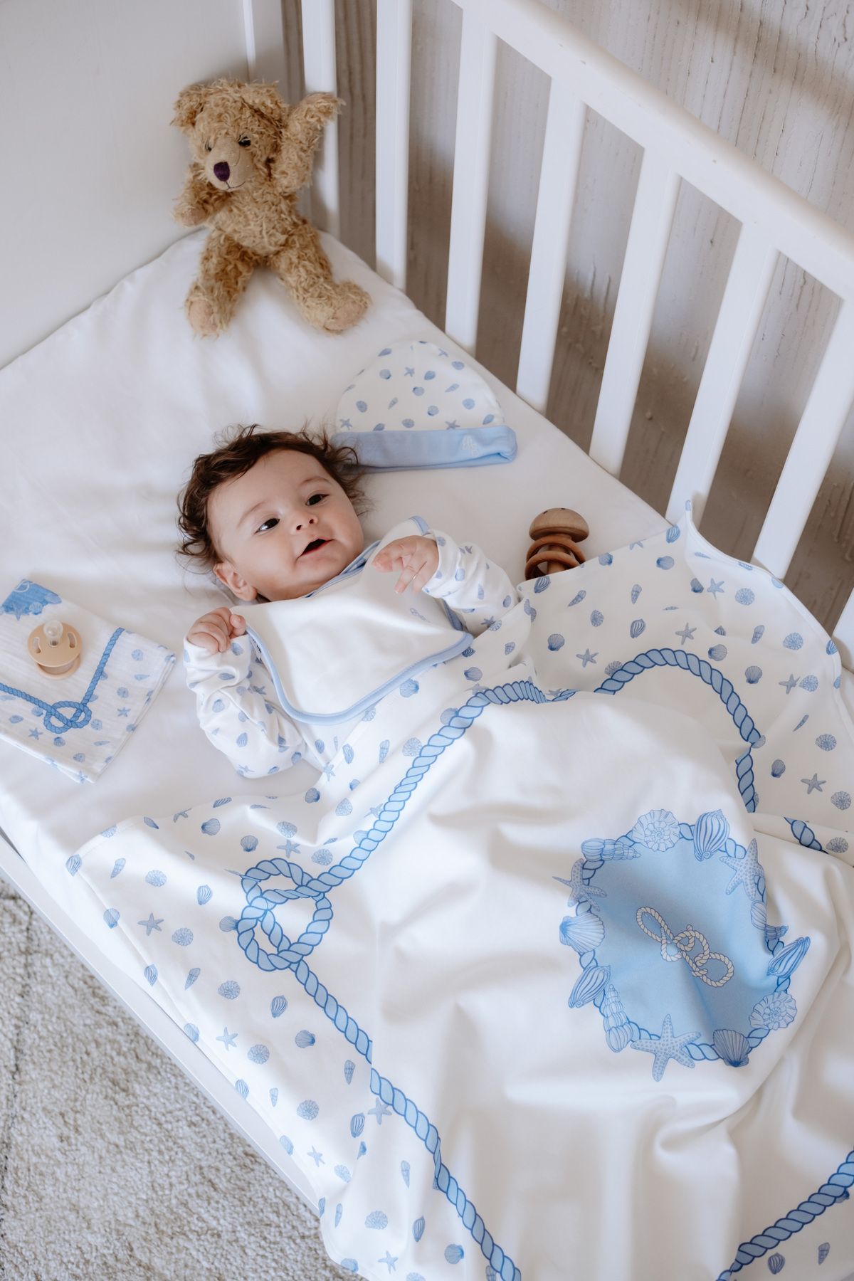 Atelier Babbi-Seashells Double Sided Blanket 3