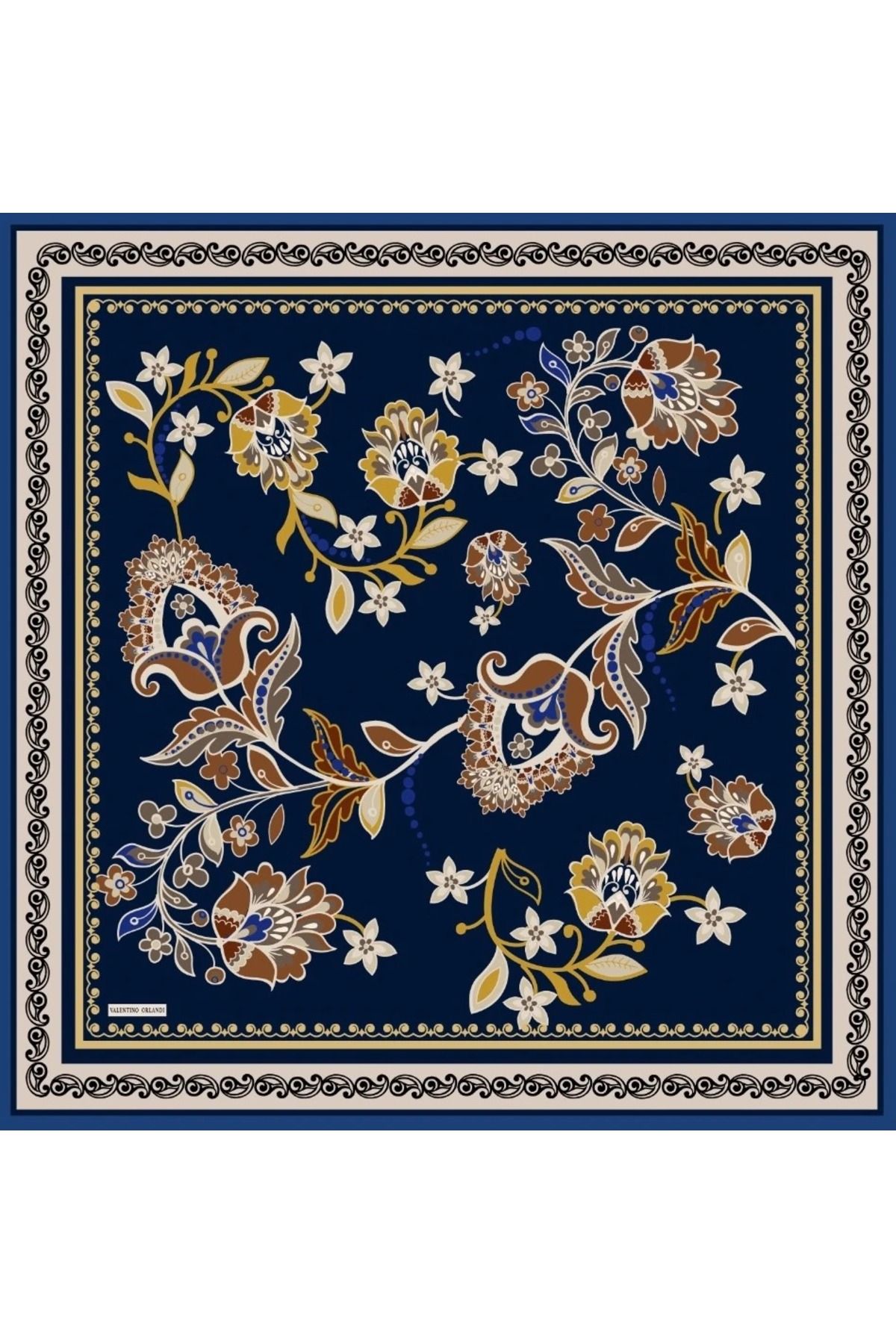 Valentino Orlandi-Milano Patterned Scarf-6-27 1