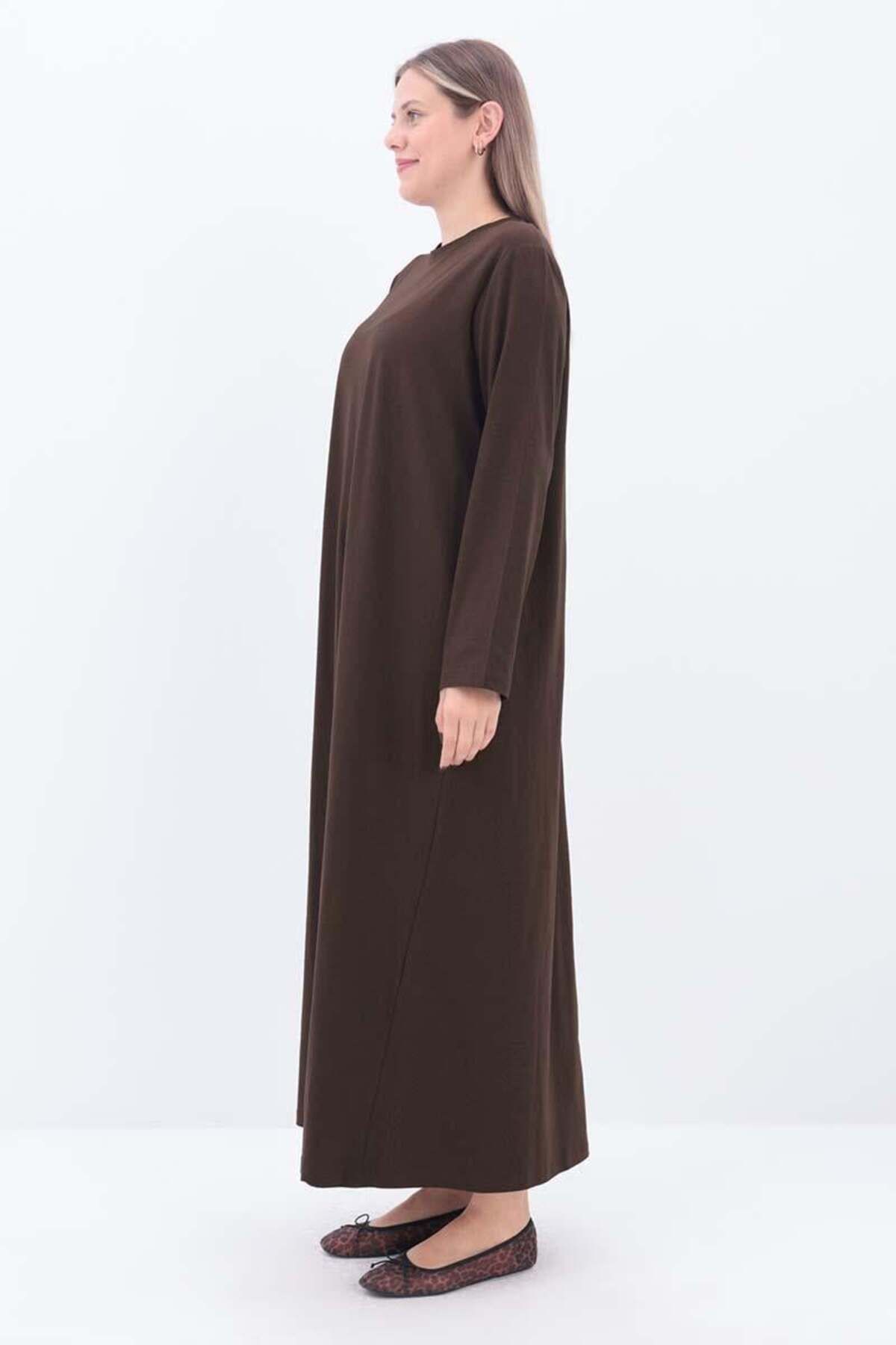 ALLDAY-Coffee-Long Sleeve Lingerie Dress 3