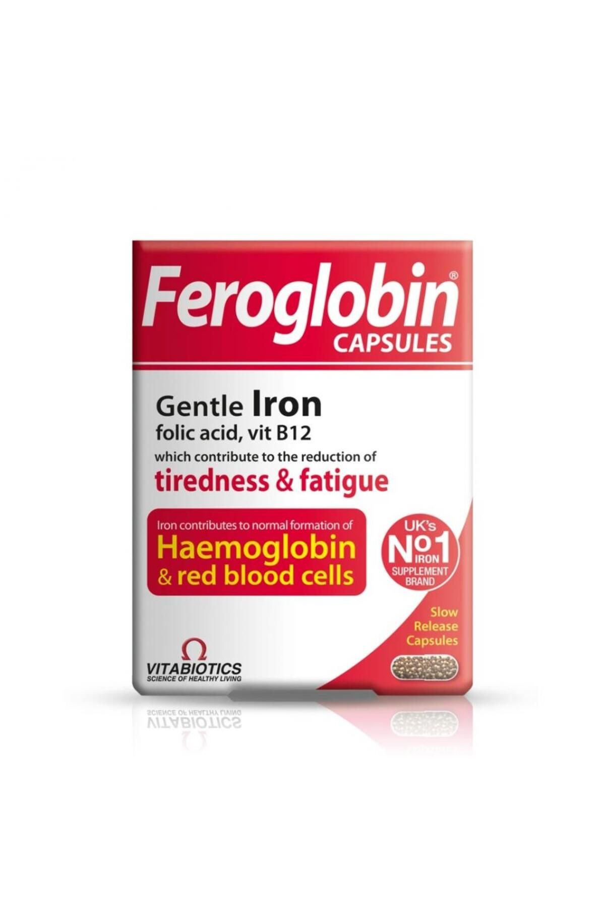 Vitabiotics-Feroglobin B12 Capsules With Iron, Folic Acid & Vitamin B12 To Fight Fatigue, 1