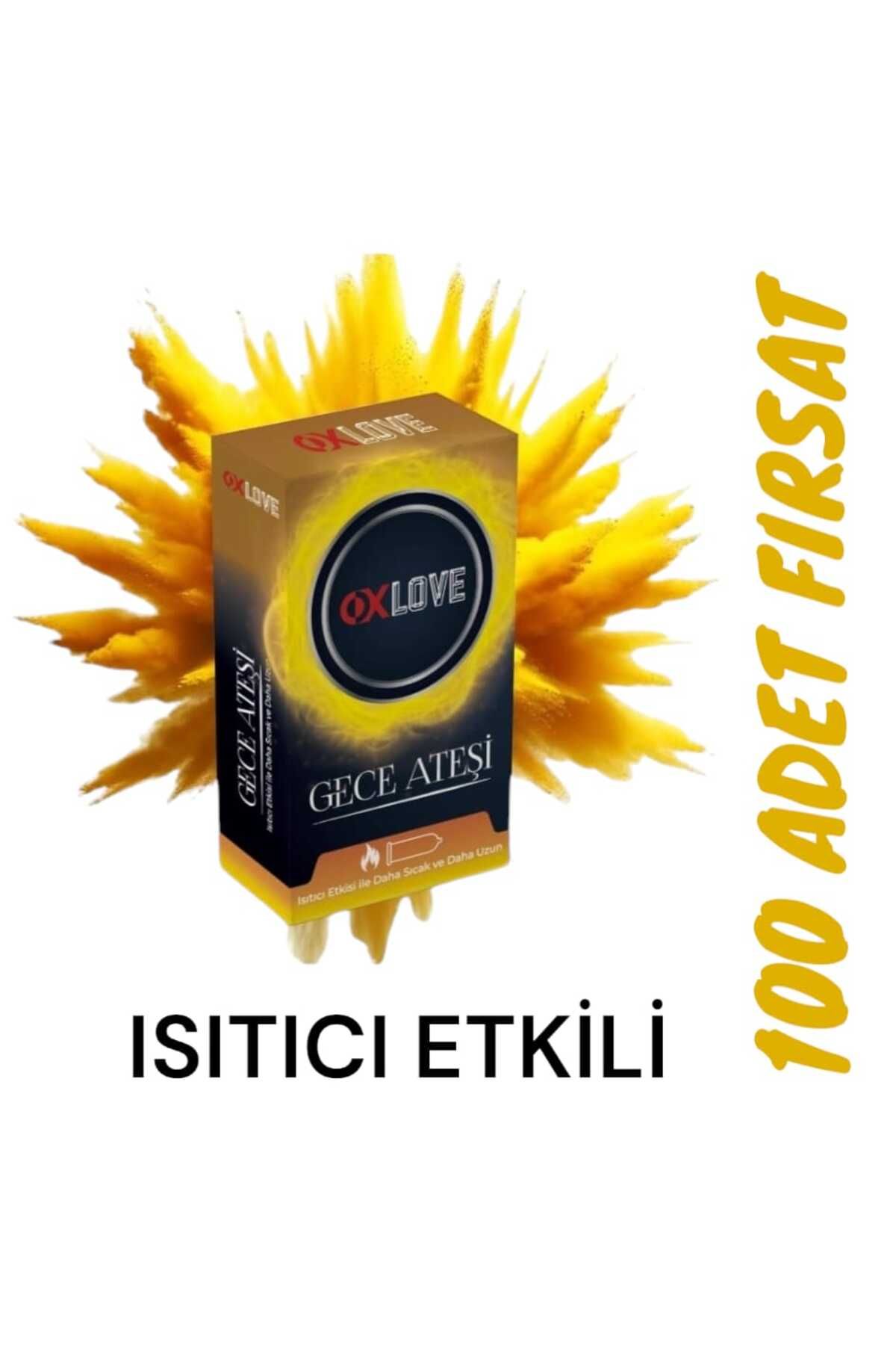 OXLOVE 100 ADET OX LOVE GECE ATEŞİ ISITICI ETKİLİ PREZERVATİF FIRSAT PAKETİ