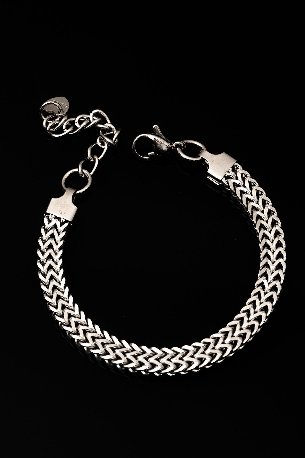 OSMANLI GÜMÜŞ-Women's Bracelet - Double Row Knit Model Women's Steel Bracelet 3