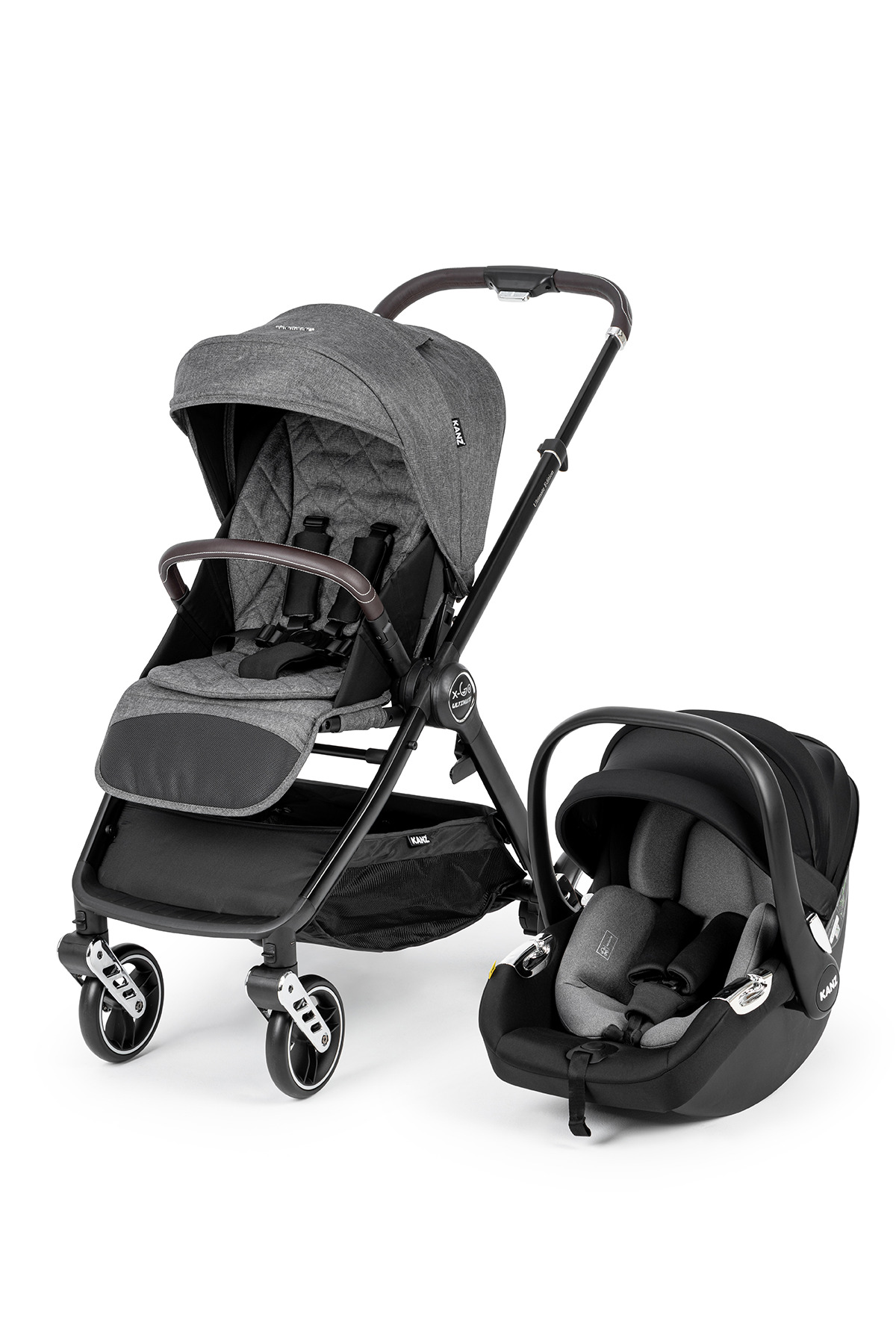 K① Kanz x-Go Ultimate Travel Sistem Bebek Arabası Silver Gri|Travel