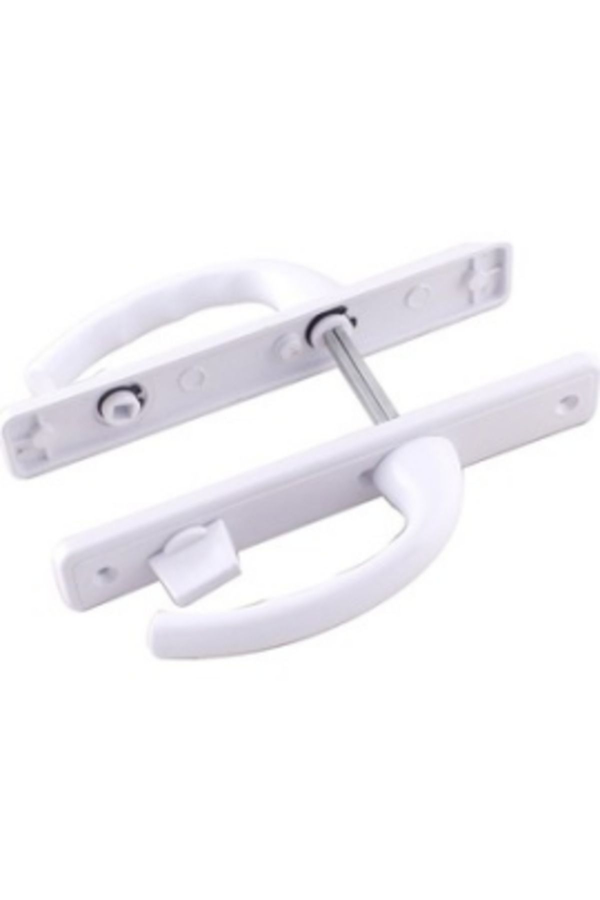 MCreative-Bagged Bathroom-Wc - White Pvc Door Handle with Lock (K0) 1
