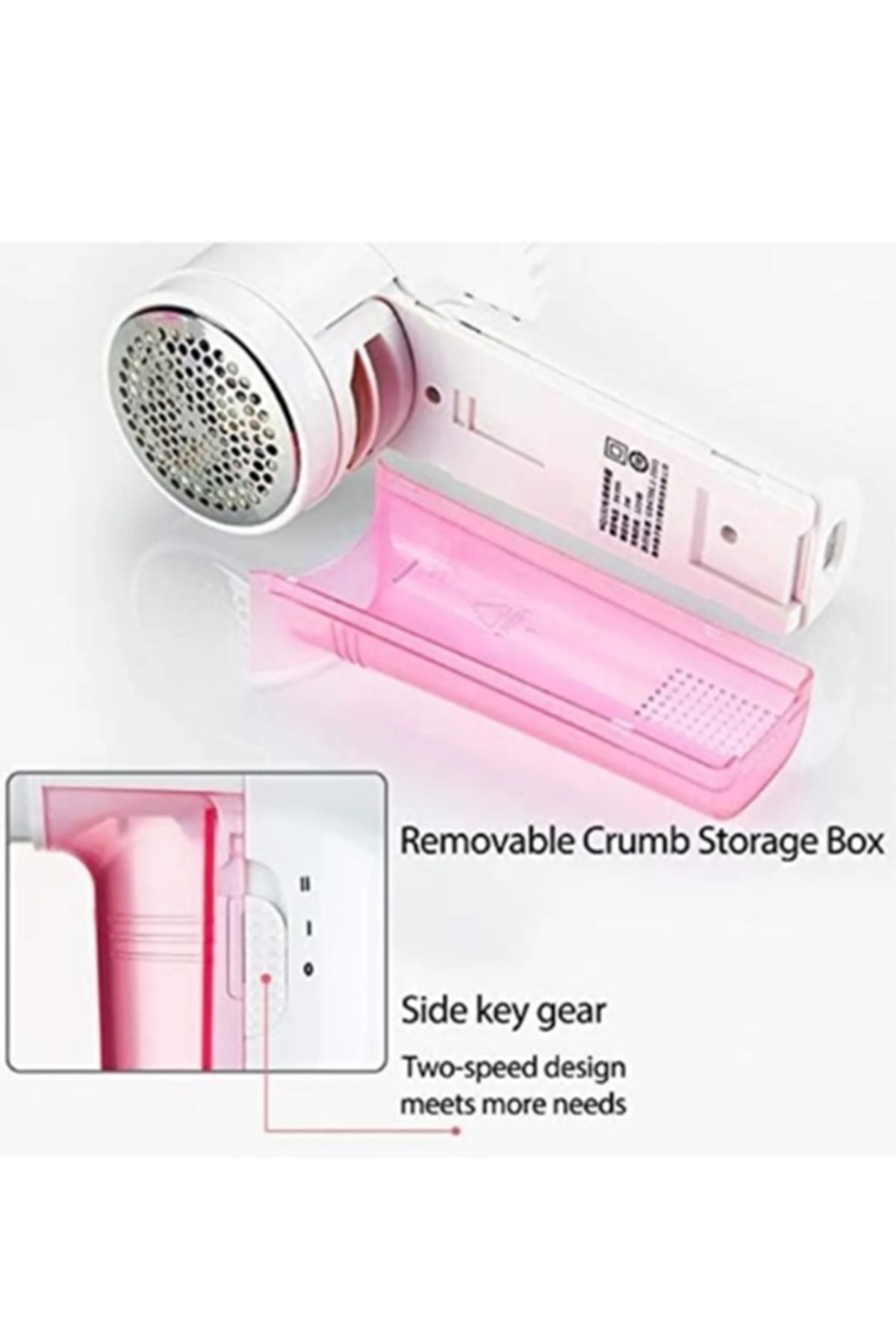 gaman-Wireless Handheld Clothes and Lint Removal Tool with 3 Replaceable Brush Heads 4