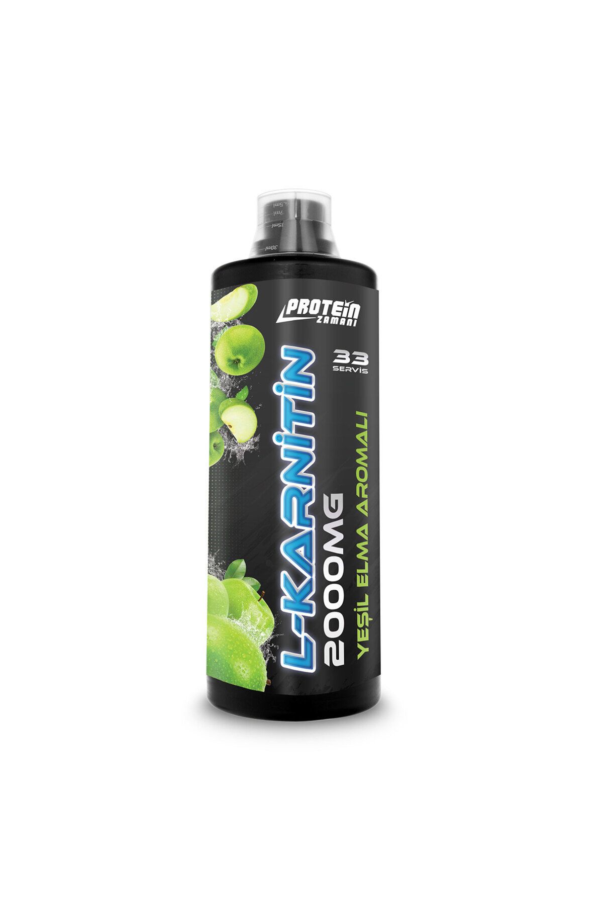 Protein Zamanı Yeşil Elma Aromalı L-carnitine 2000 Mg 33 Servis 1000 ml