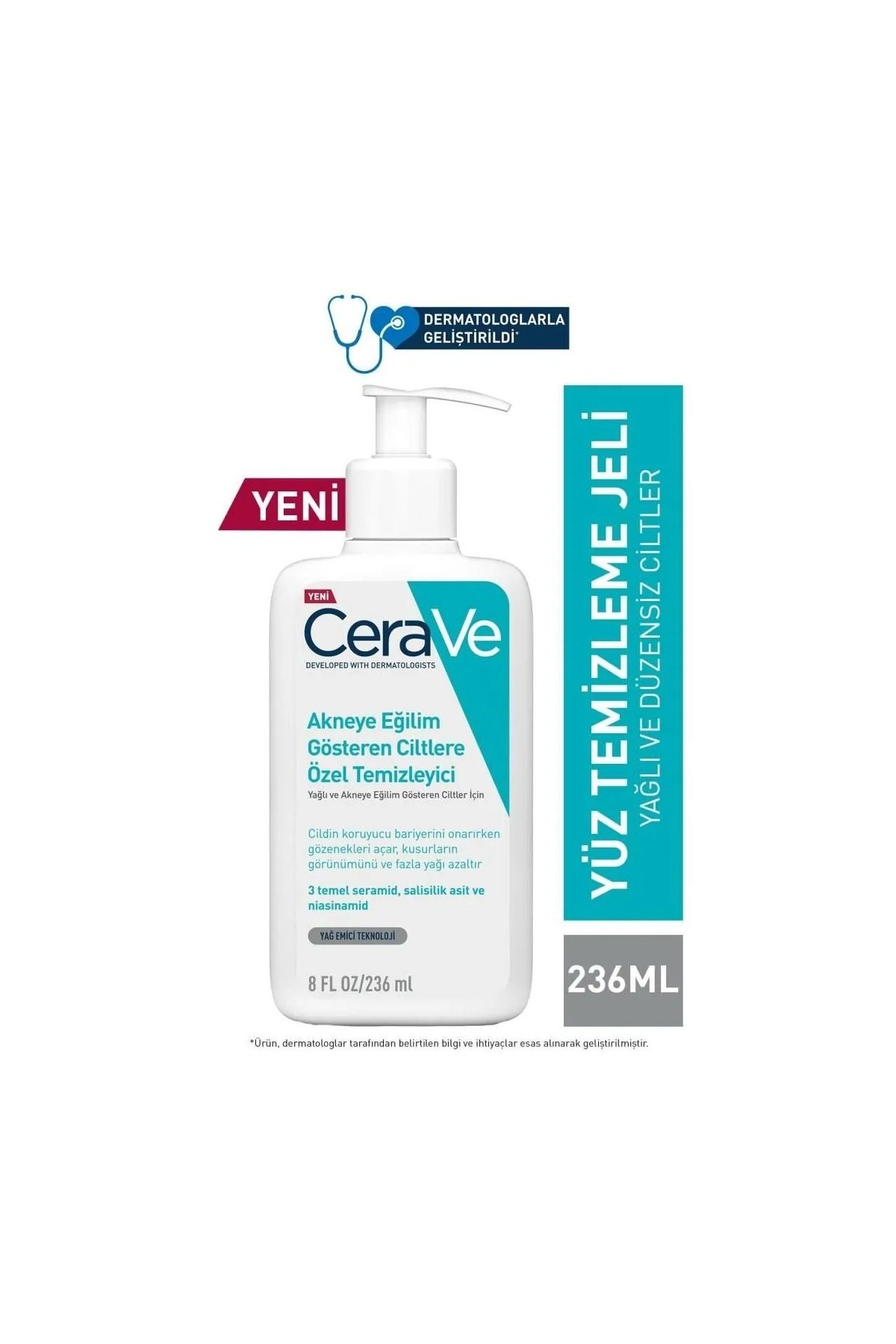 CeraVe Akneye Eğilimli Ciltlere Özel Temizleyici 236 Ml