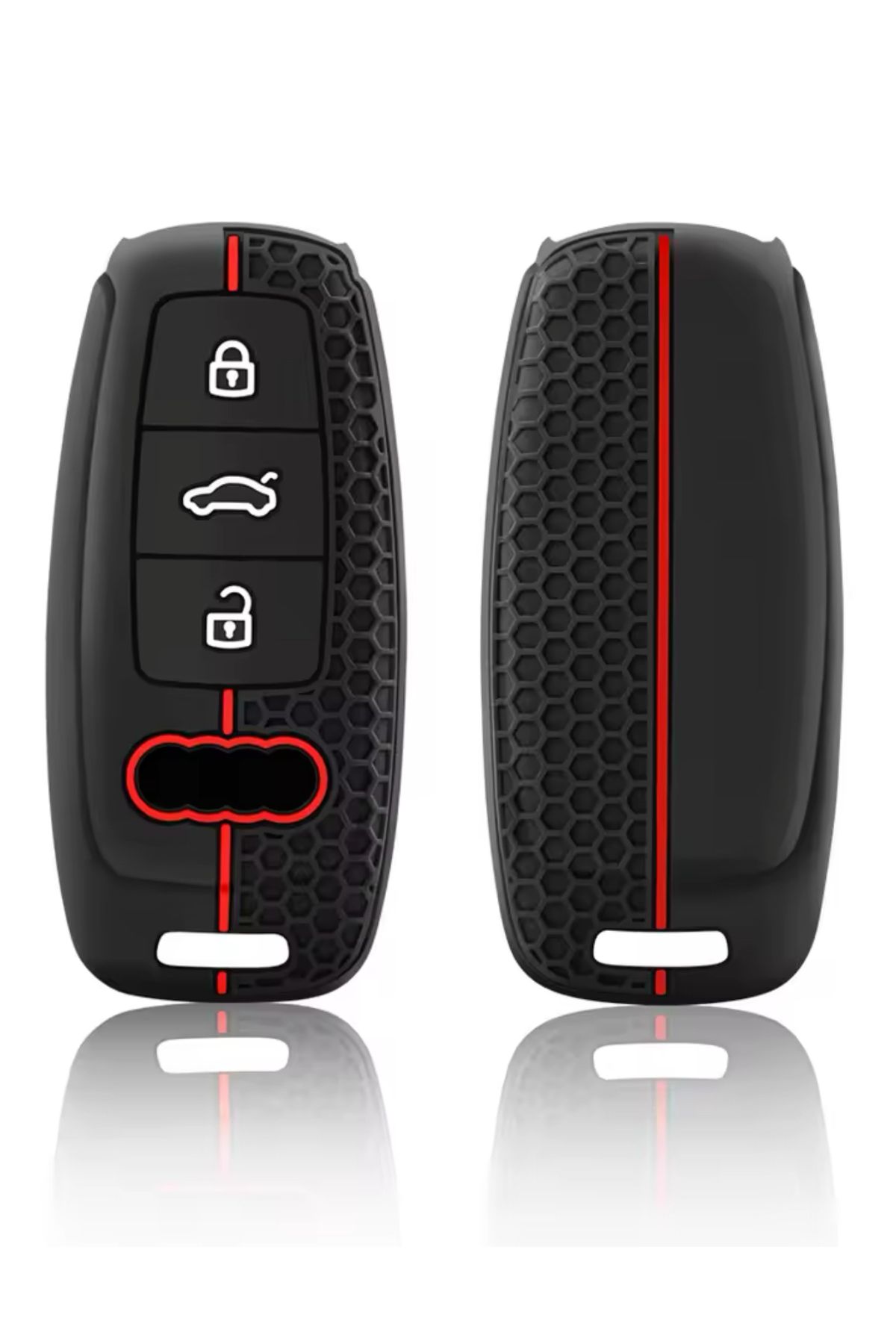 emii auto spare parts-For Audi A3 A4 B9 A6 C8 A7 S7 4K A8 D5 S8 Q7 E-Tron End Case Compatible Key Case 1