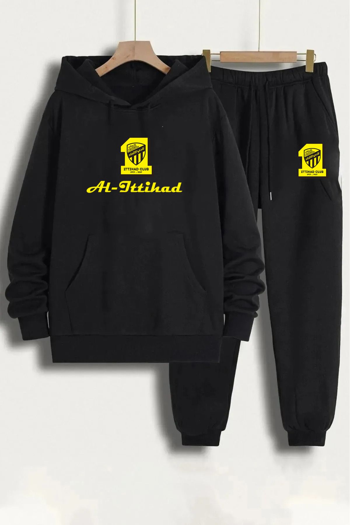 Pisa Art Al İttihad Özel Tasarım Kapşonlu Sweatshirt & Eşofman Altı 2'li Kombin