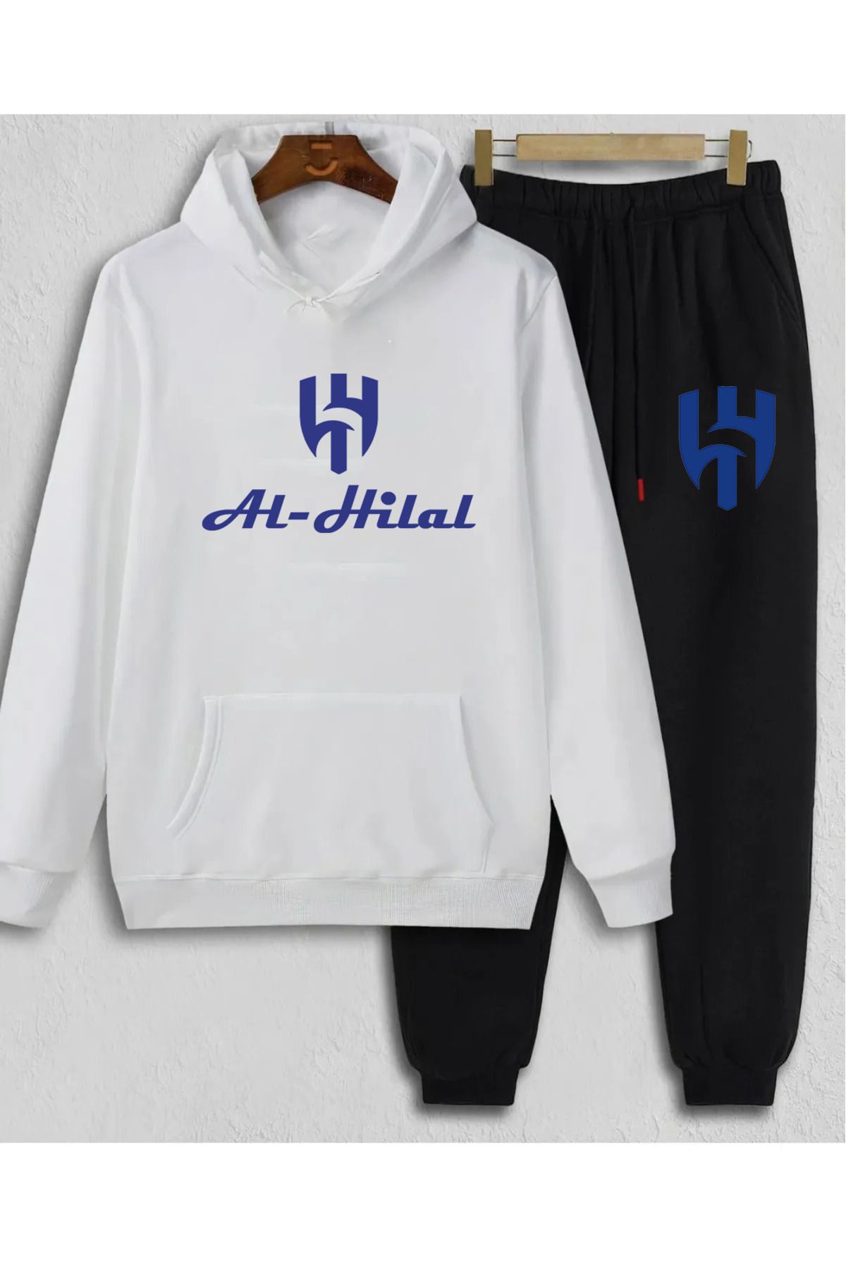 Pisa Art Al Hilal Özel Tasarım Kapşonlu Sweatshirt & Eşofman Altı 2'li Kombin