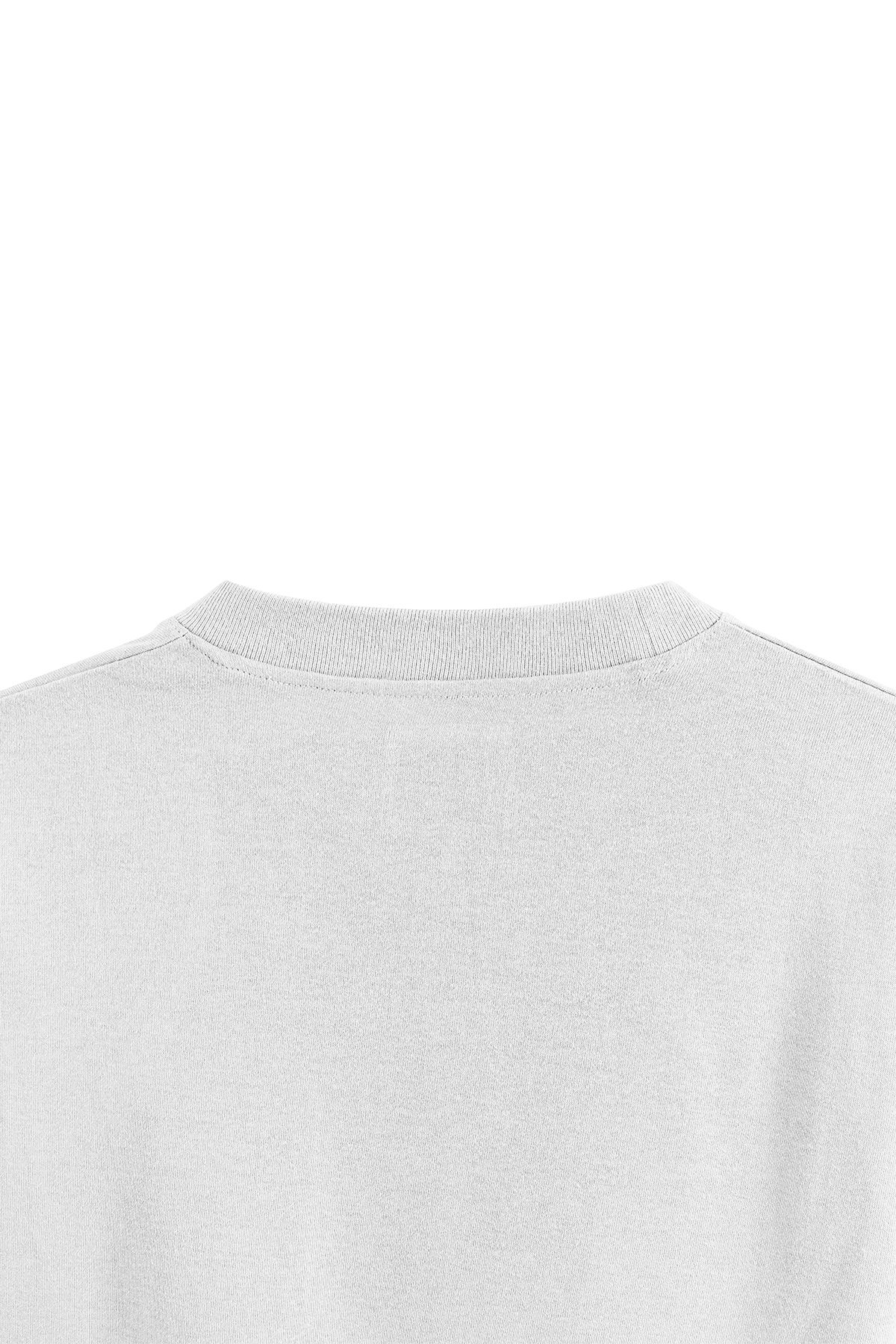 Overoz-Μπλουζάκι Cross Fit White Oversize - Stickman Printed, Unisex, 1278 5