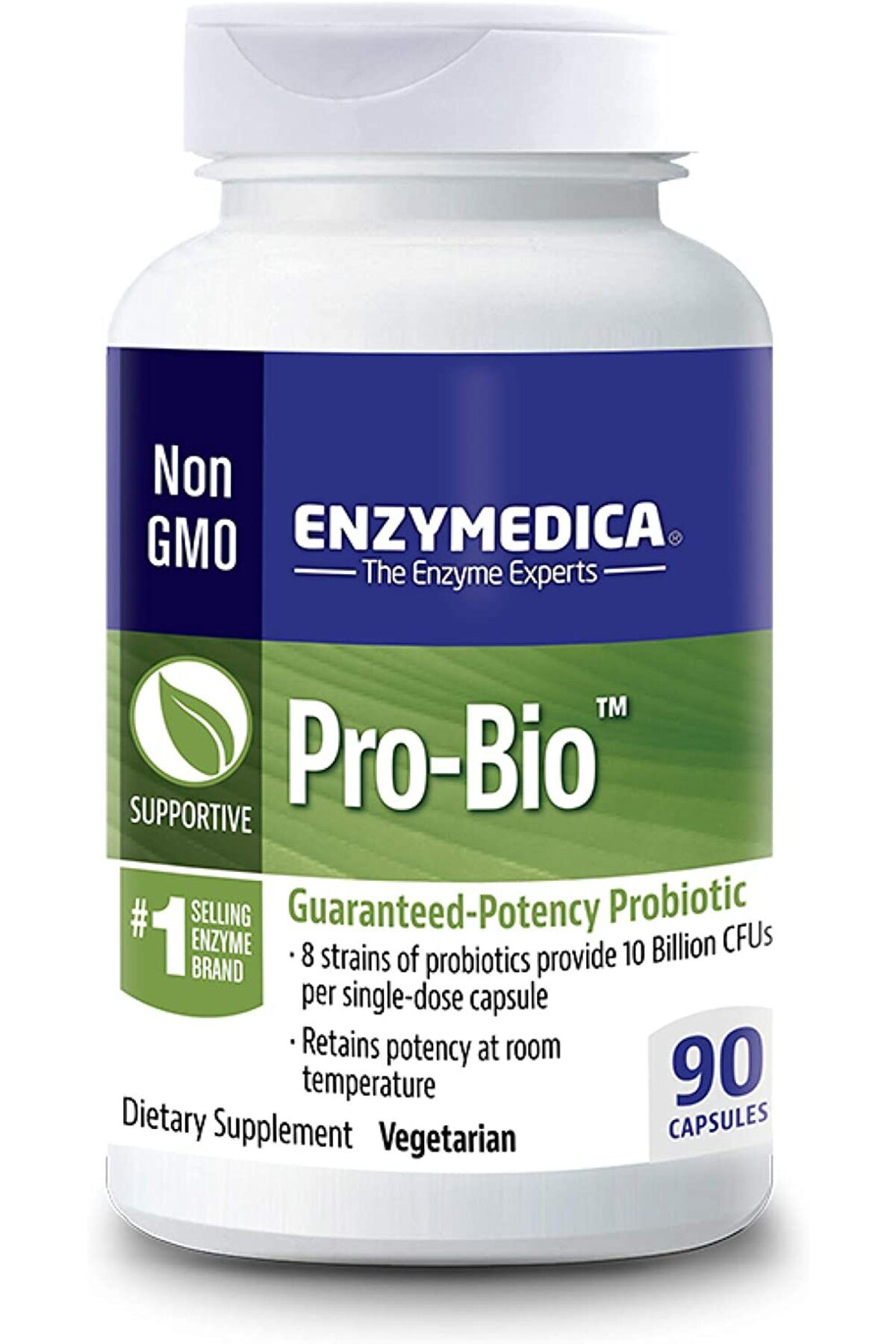 Enzymedica-Pro-Bio Shelf Stable Probiotic for Healthy Digestion, 10 Billion CFU, 90 Capsules 1