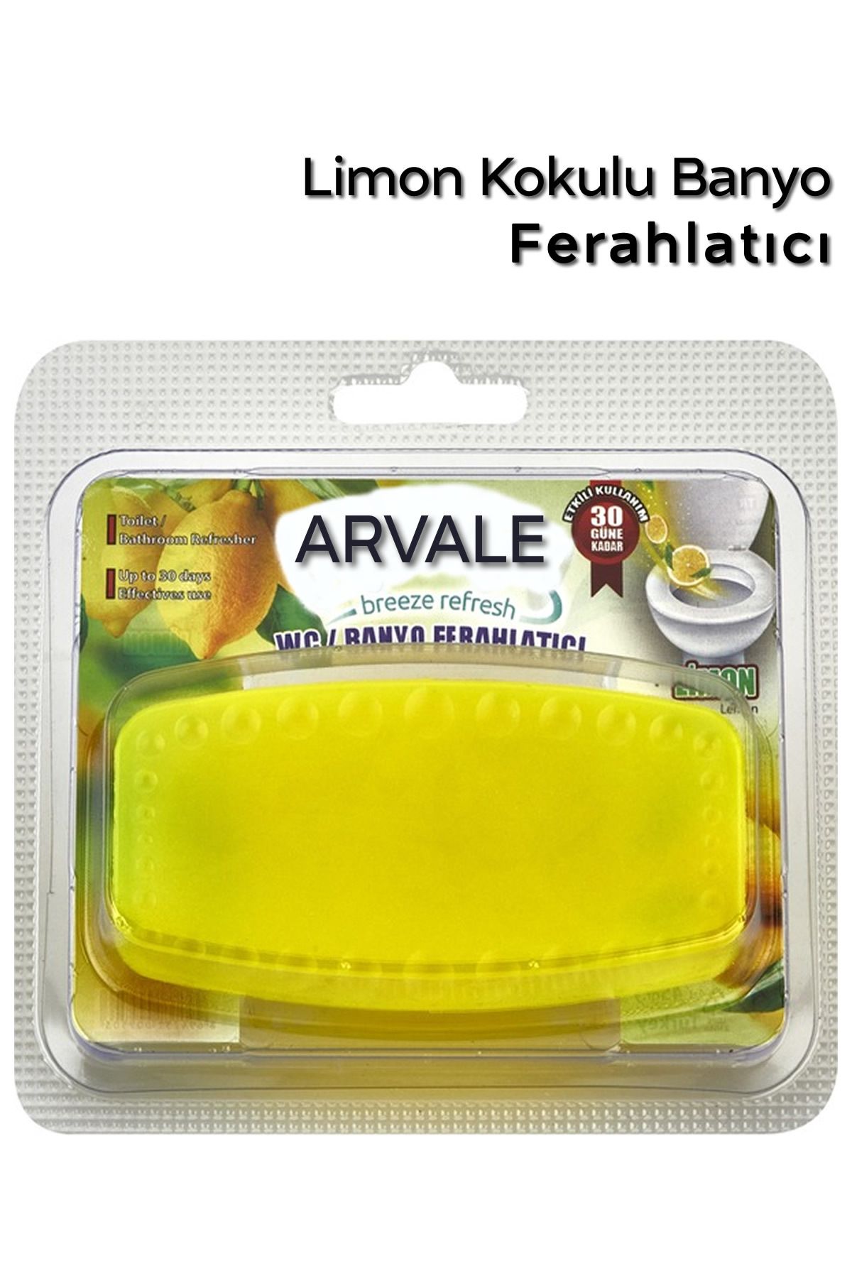 ARVALE Limon Kokulu Banyo Ferahlatıcı | Banyo Tuvalet Koku Giderici