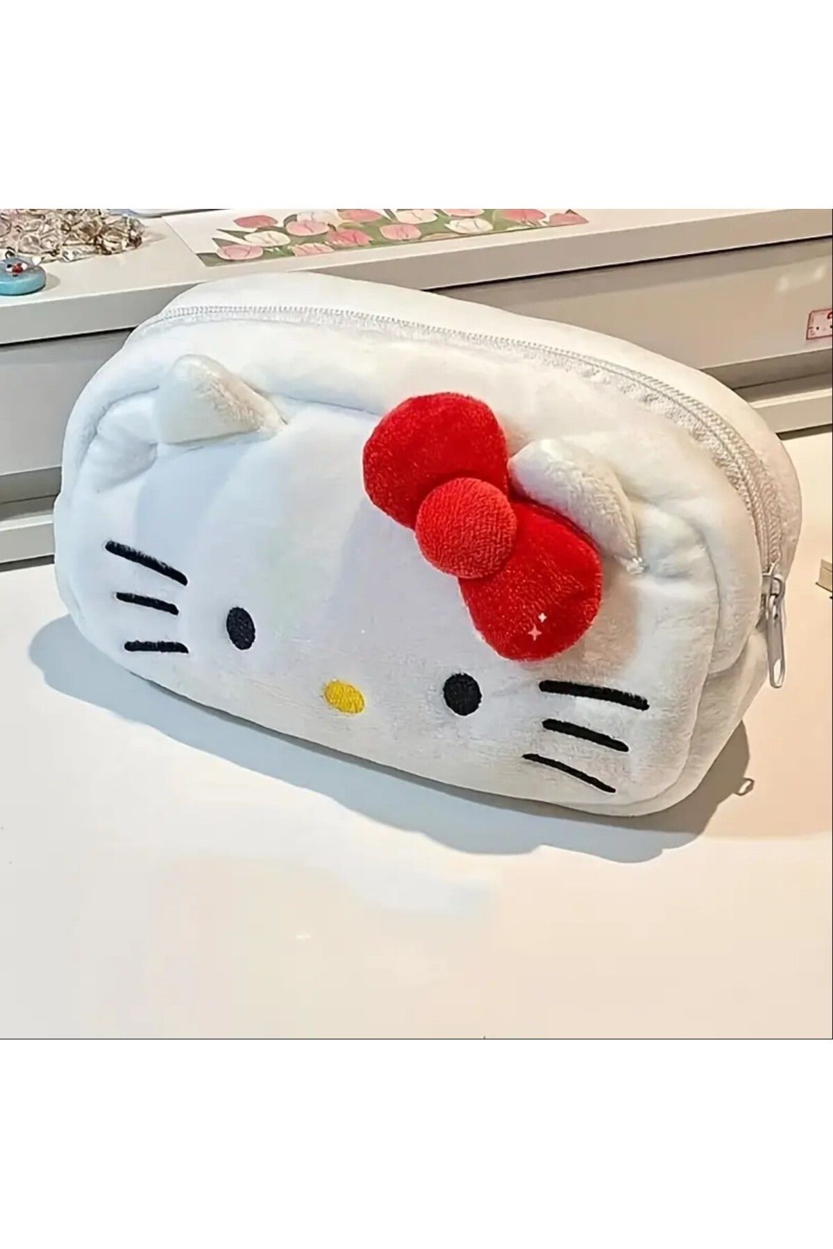 Sanrio Hello Kitty Peluş Kalem Kutu Sevimli Karikatür Merhaba Kedicik 1 Adet