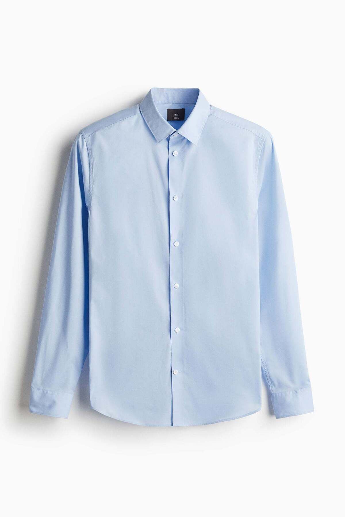 H&M-Slim Fit Easy-iron shirt 1