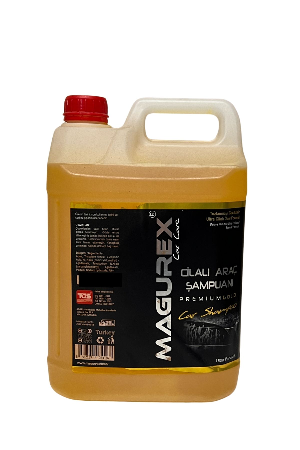 MAGUREX Cilalı Araç Şampuanı 5 Litre 1/60 Konsantre