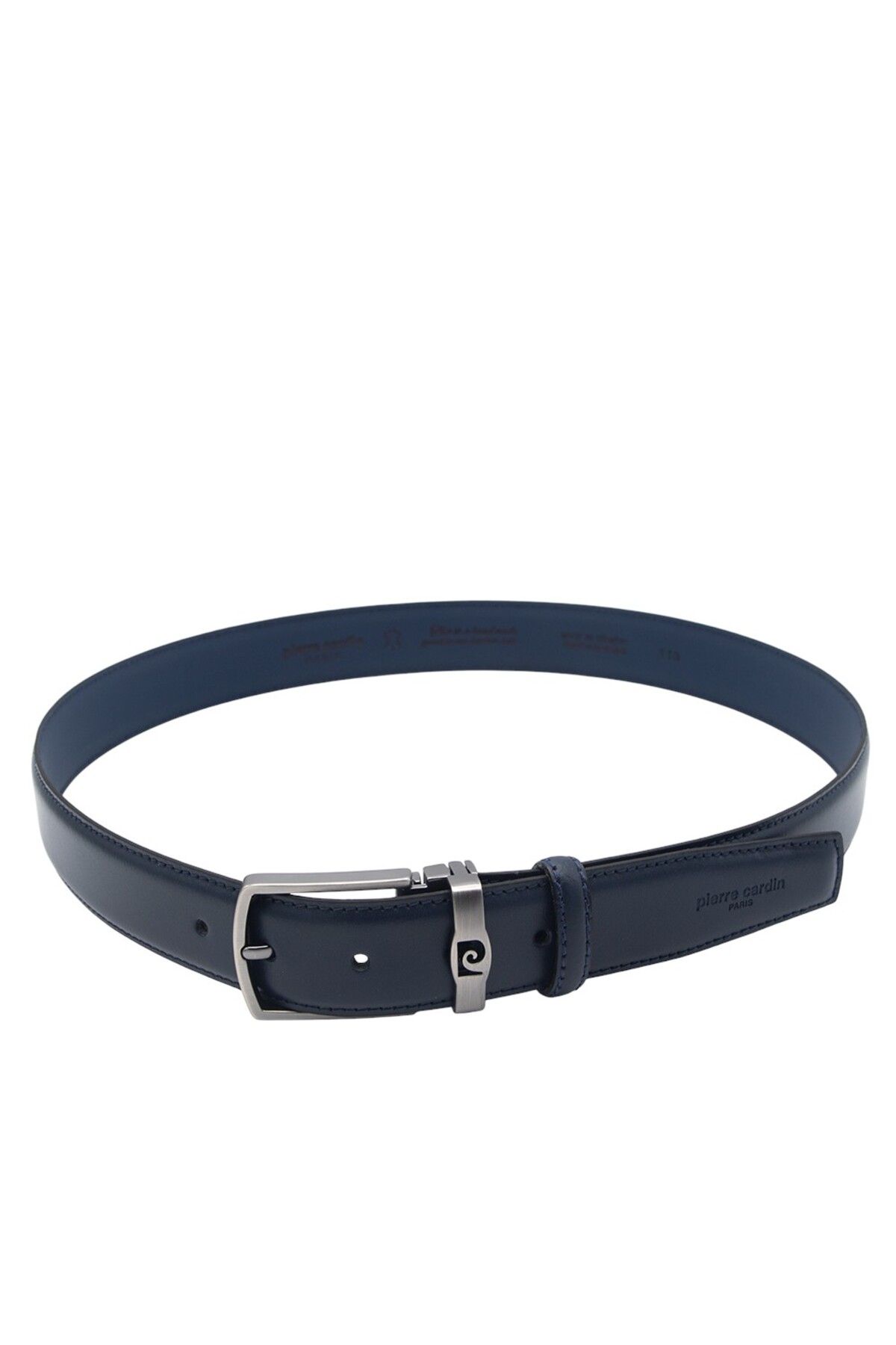 Pierre Cardin-Navy Blue Analin Leather Men's Belt Pc-Anlo15 3