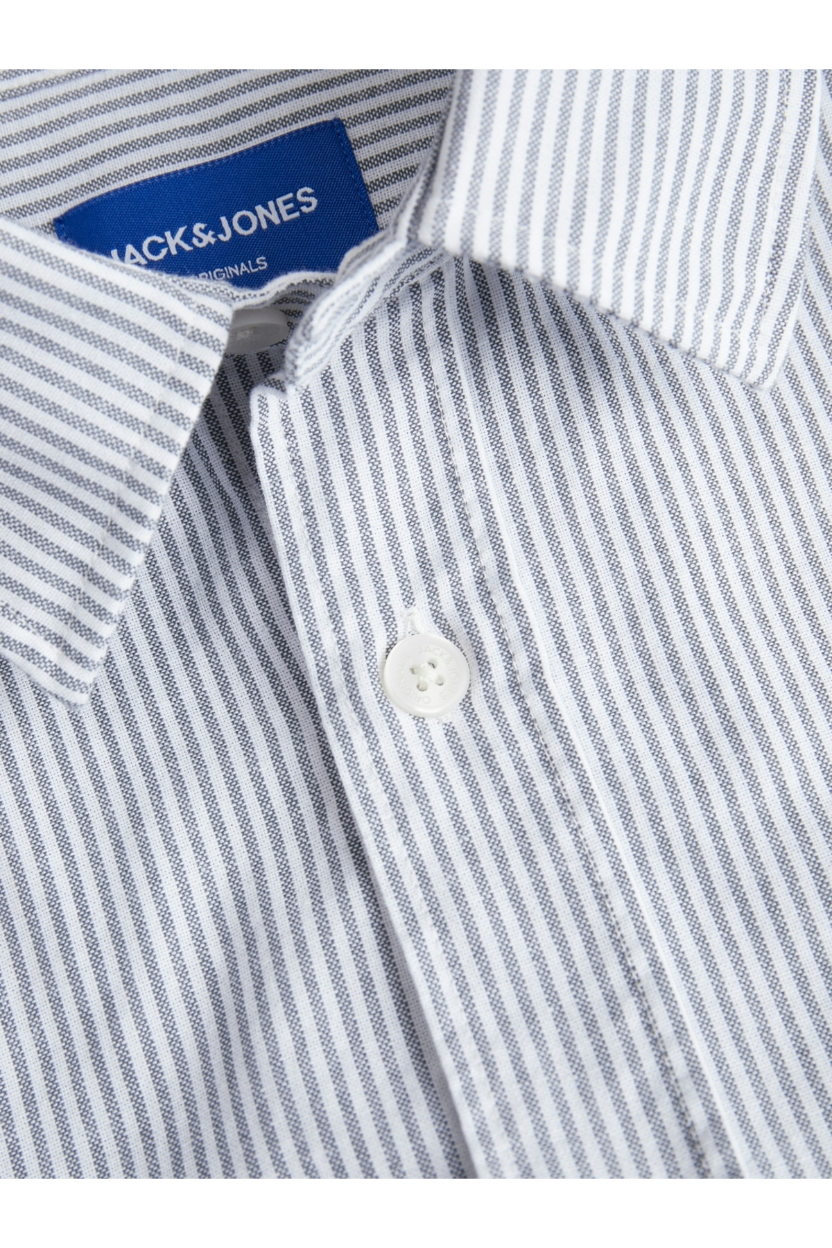 پیراهن جک اند جونز مردانه آکسفورد خاکستری   Regular/رگولار      | Jack & Jones 12266170 DK - تصویر 3