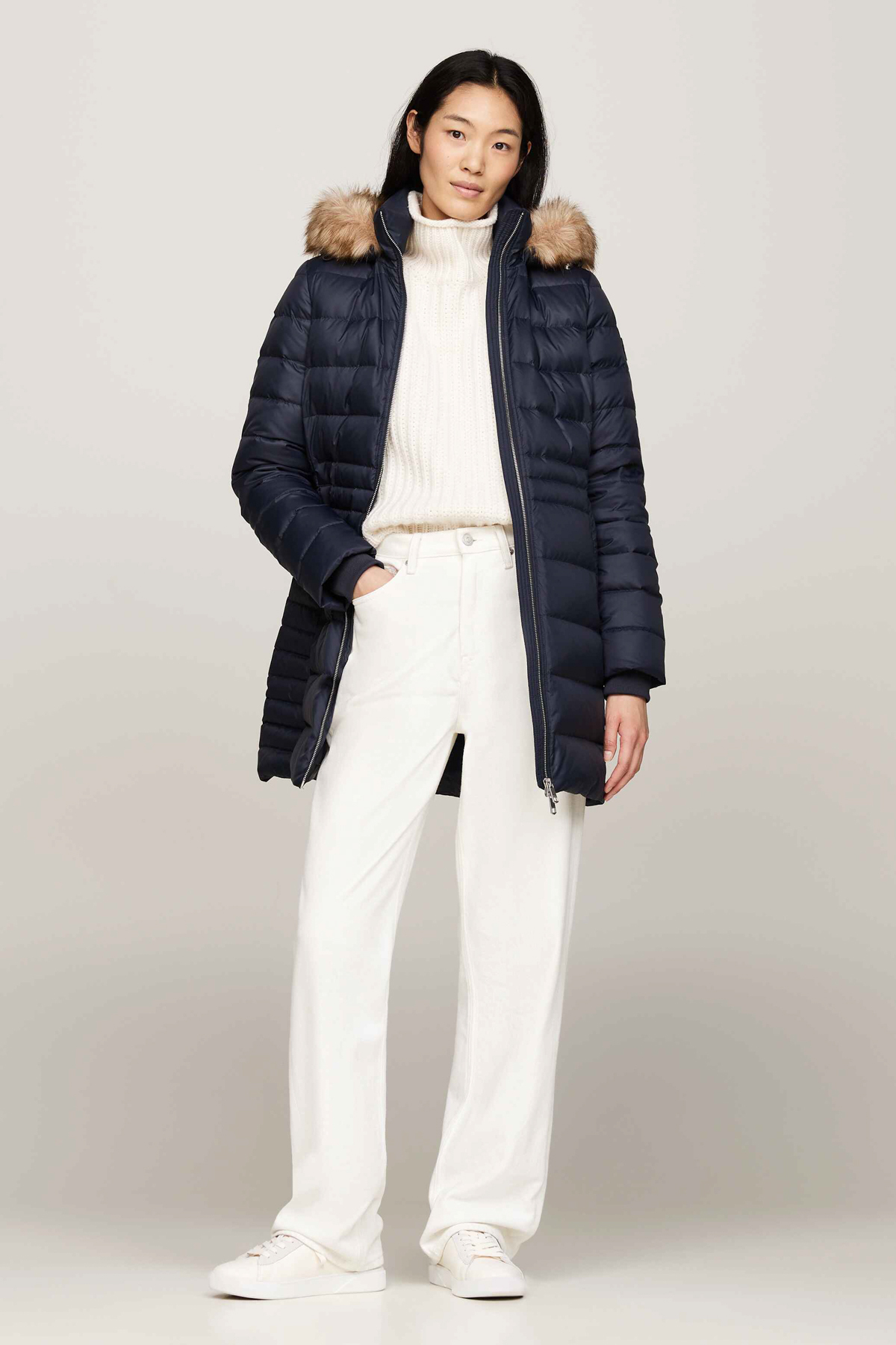 Tommy Hilfiger WW0WW42742 Modell piros kabát